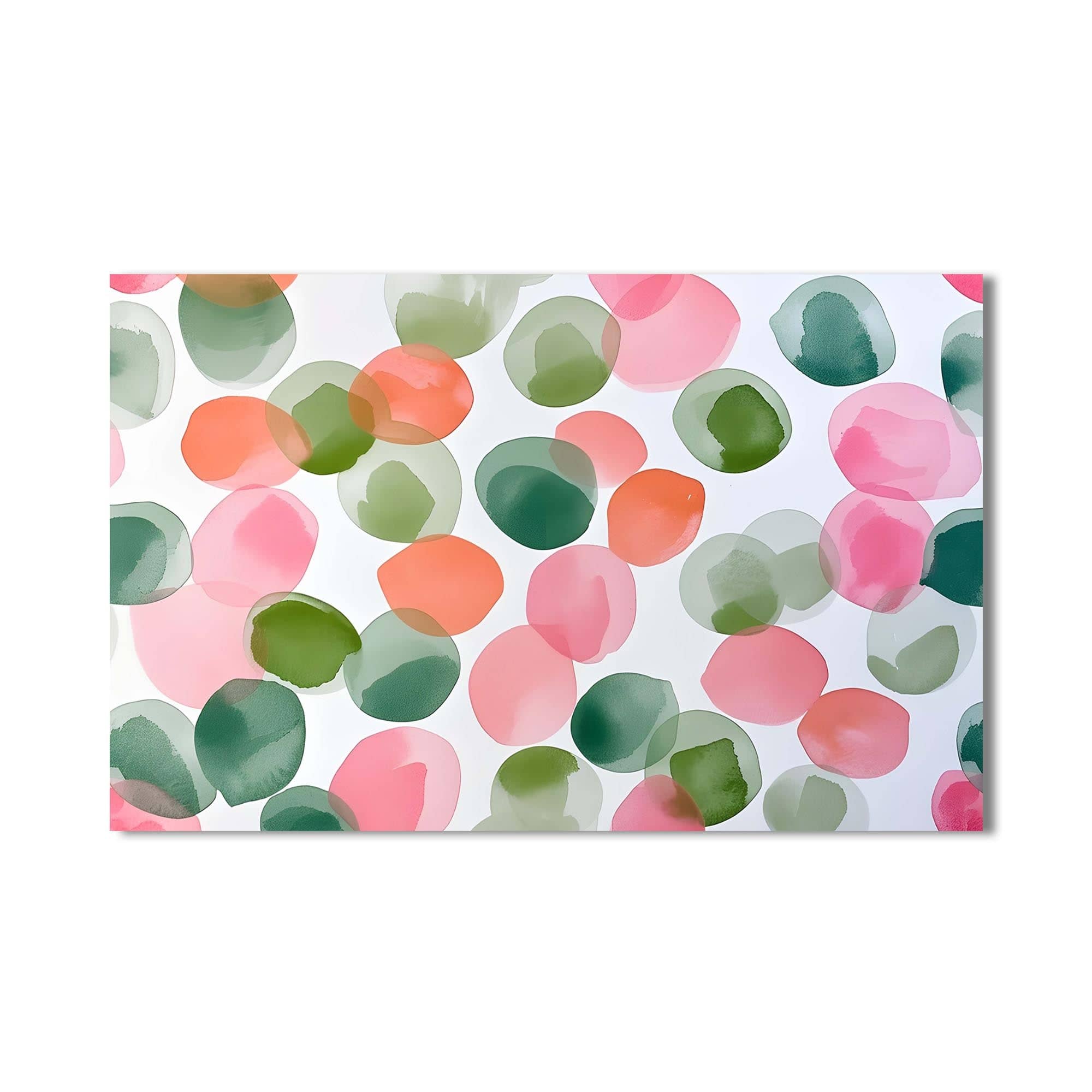 Artronauts Glass Print Soft Watercolour Circles - Abstract Tempered Glass Wall Art