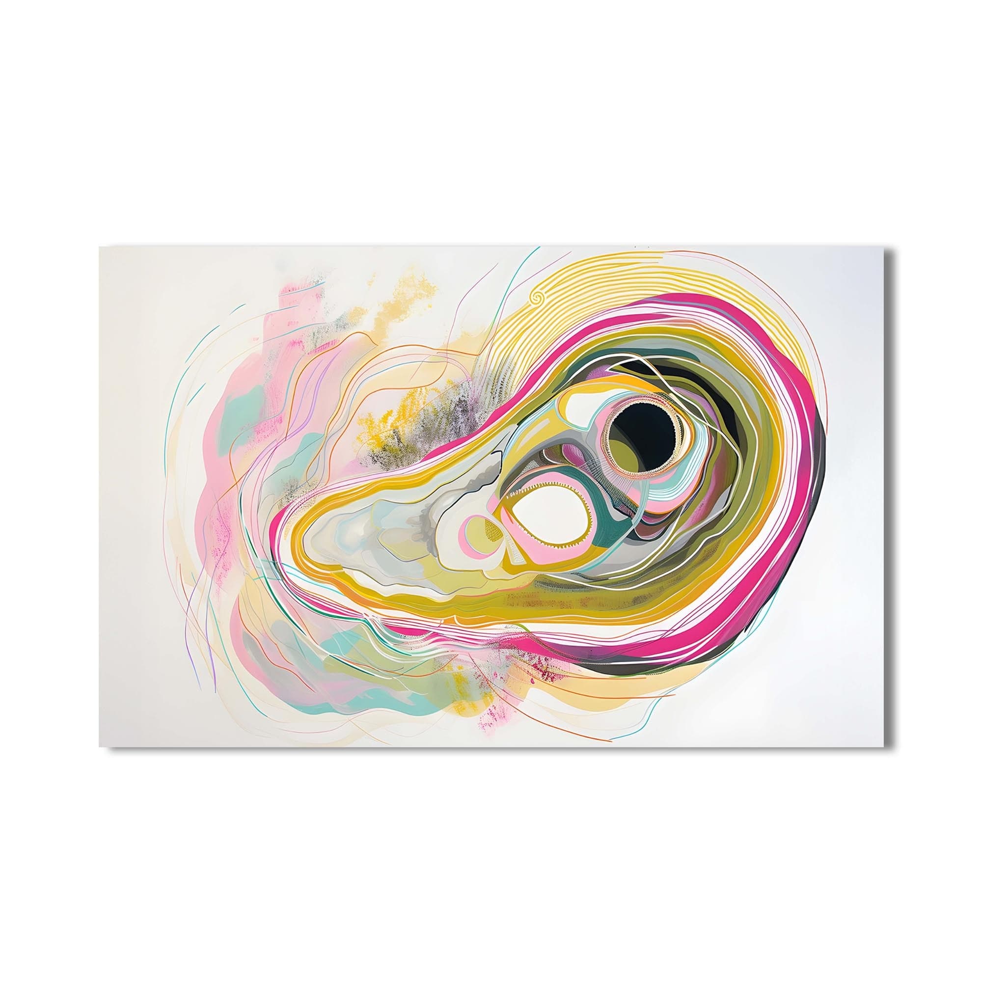 Artronauts Glass Print Fluid Harmony Wave - Abstract Tempered Glass Wall Art
