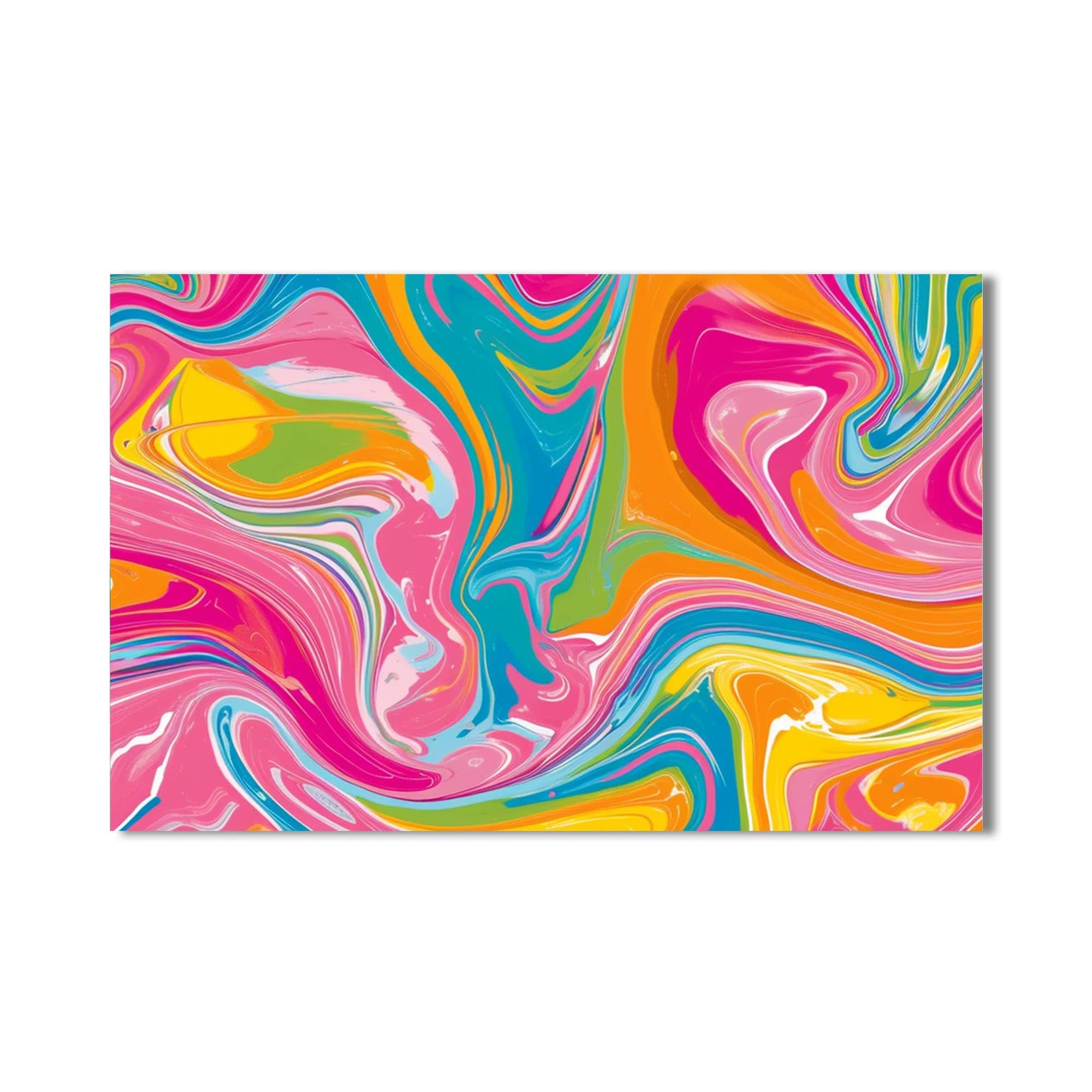 Artronauts Glass Print Vivid Swirl Harmony – Abstract Tempered Glass Wall Art
