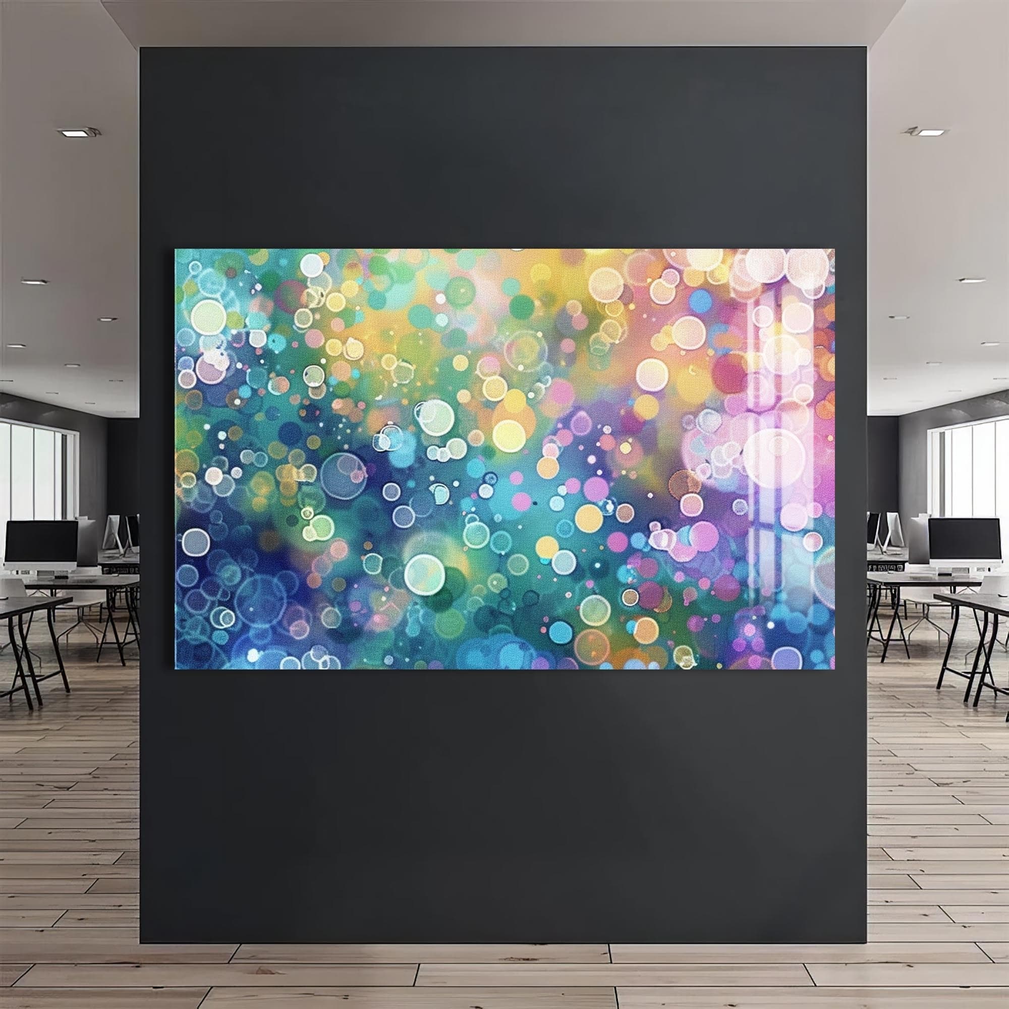 Artronauts Glass Print Bubble Dreamscape – Abstract Tempered Glass Wall Art