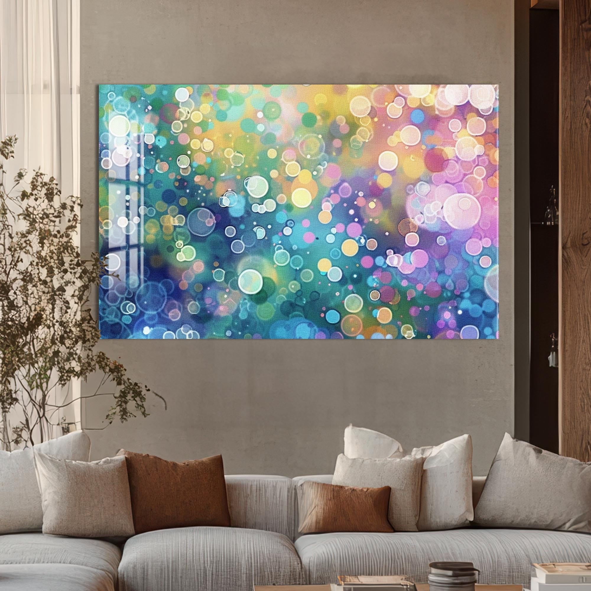 Artronauts Glass Print Bubble Dreamscape – Abstract Tempered Glass Wall Art