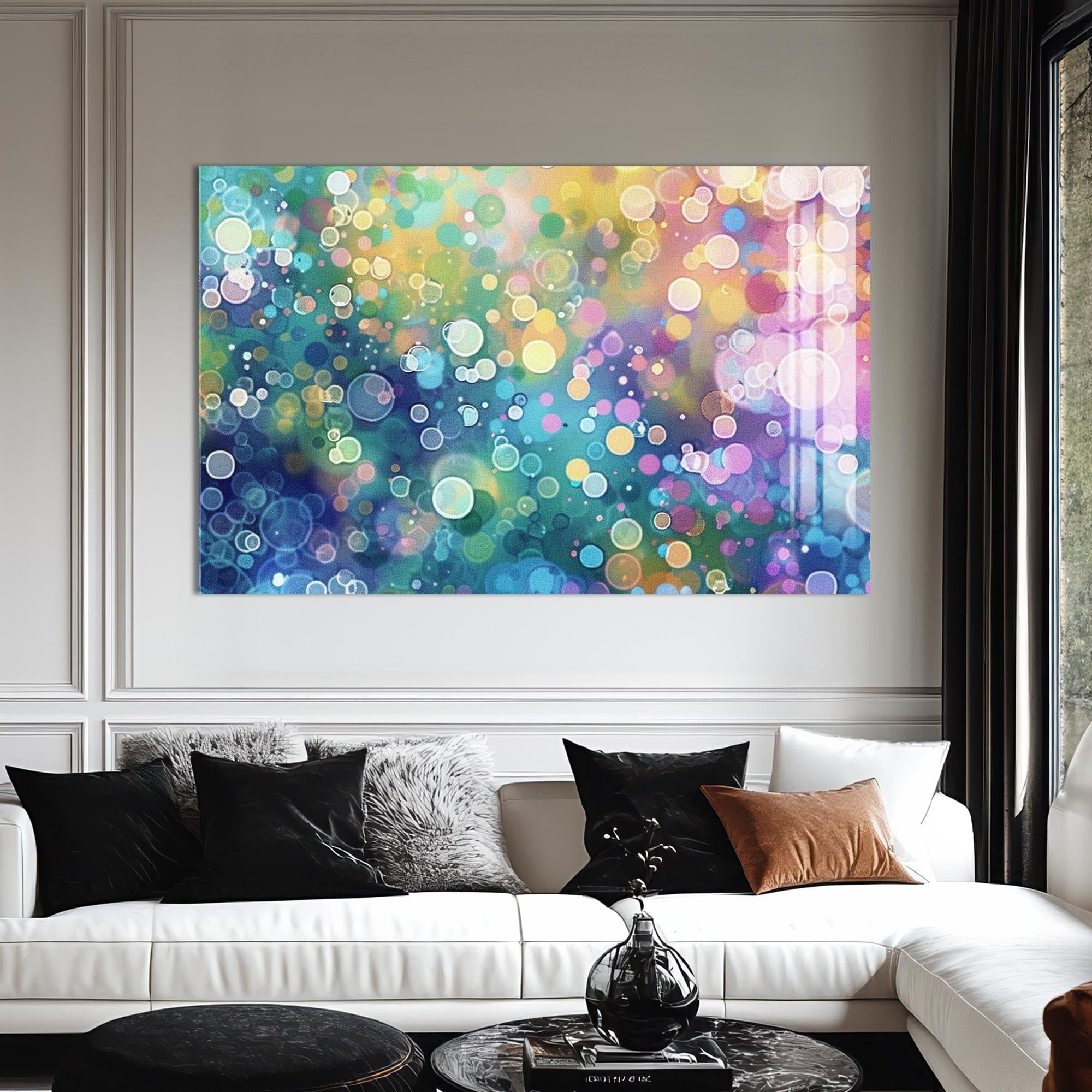 Artronauts Glass Print Bubble Dreamscape – Abstract Tempered Glass Wall Art