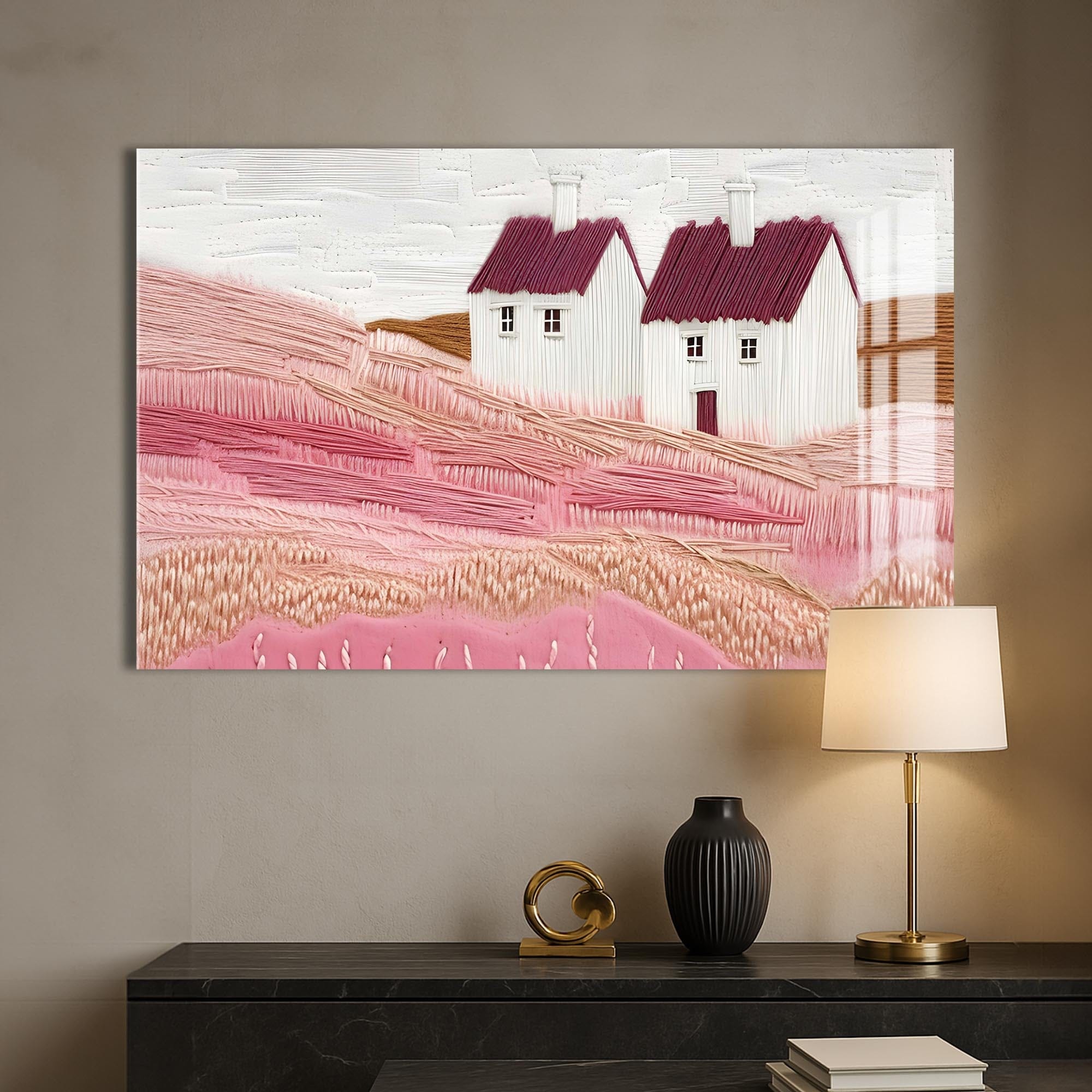 Artronauts Glass Print Countryside Whispers – Abstract Tempered Glass Wall Art