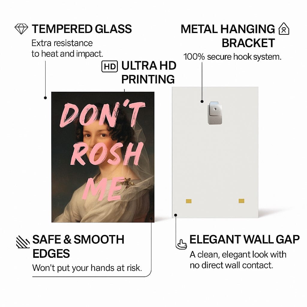 Artronauts Glass Print Don't Rush Me - Tempered Glass Wall Art