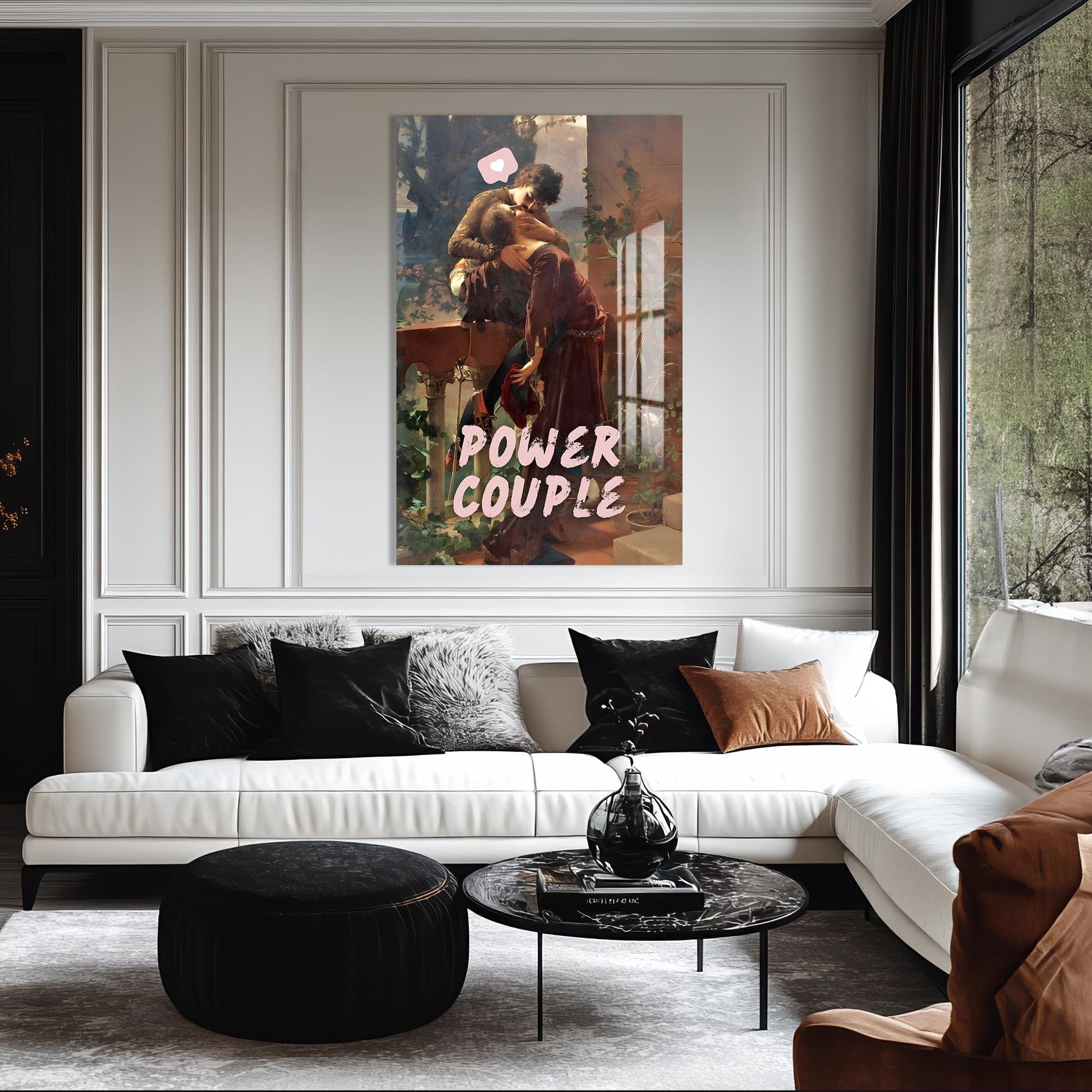 Artronauts Glass Print Power Couple - Tempered Glass Wall Art