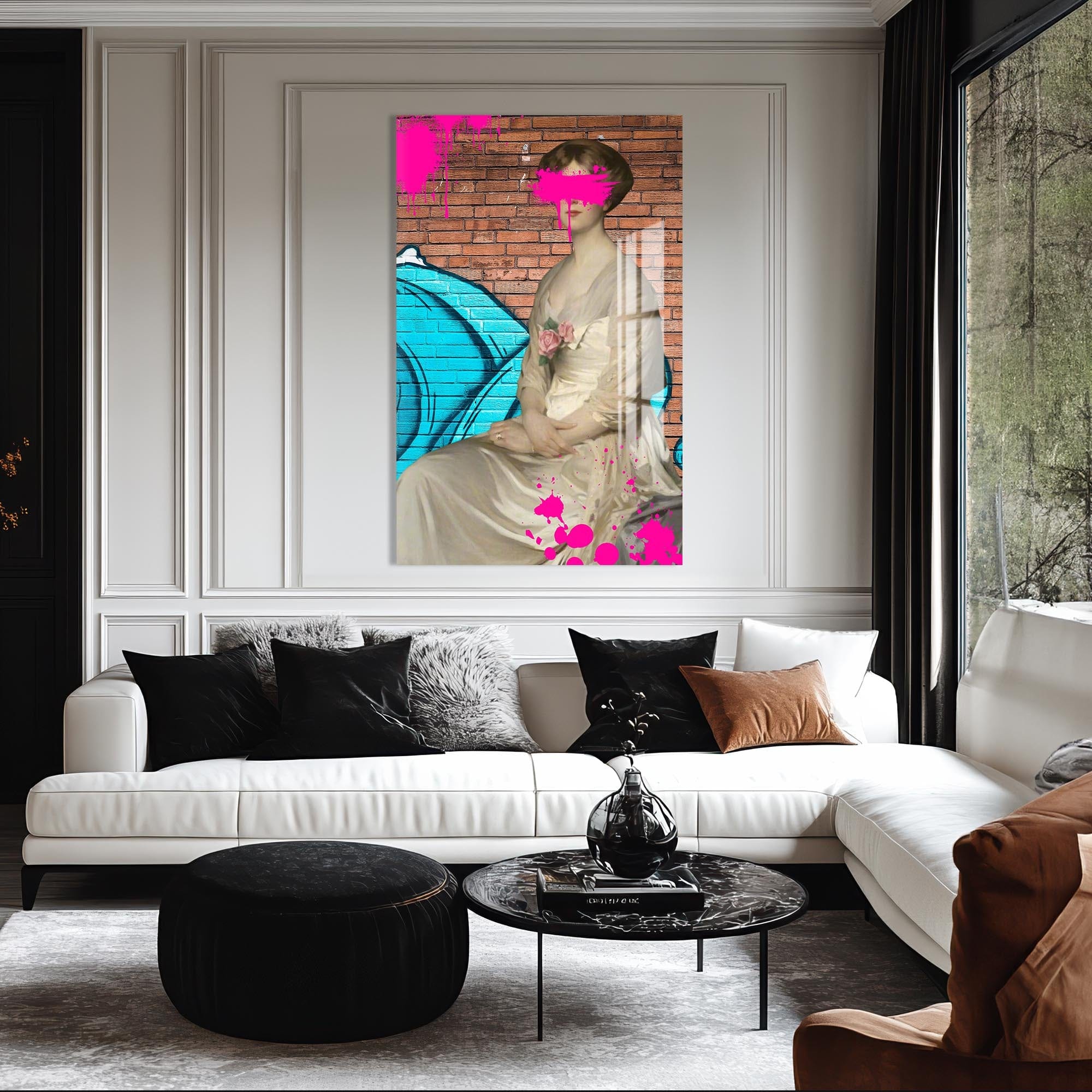 Artronauts Glass Print Graffiti Muse - Tempered Glass Wall Art