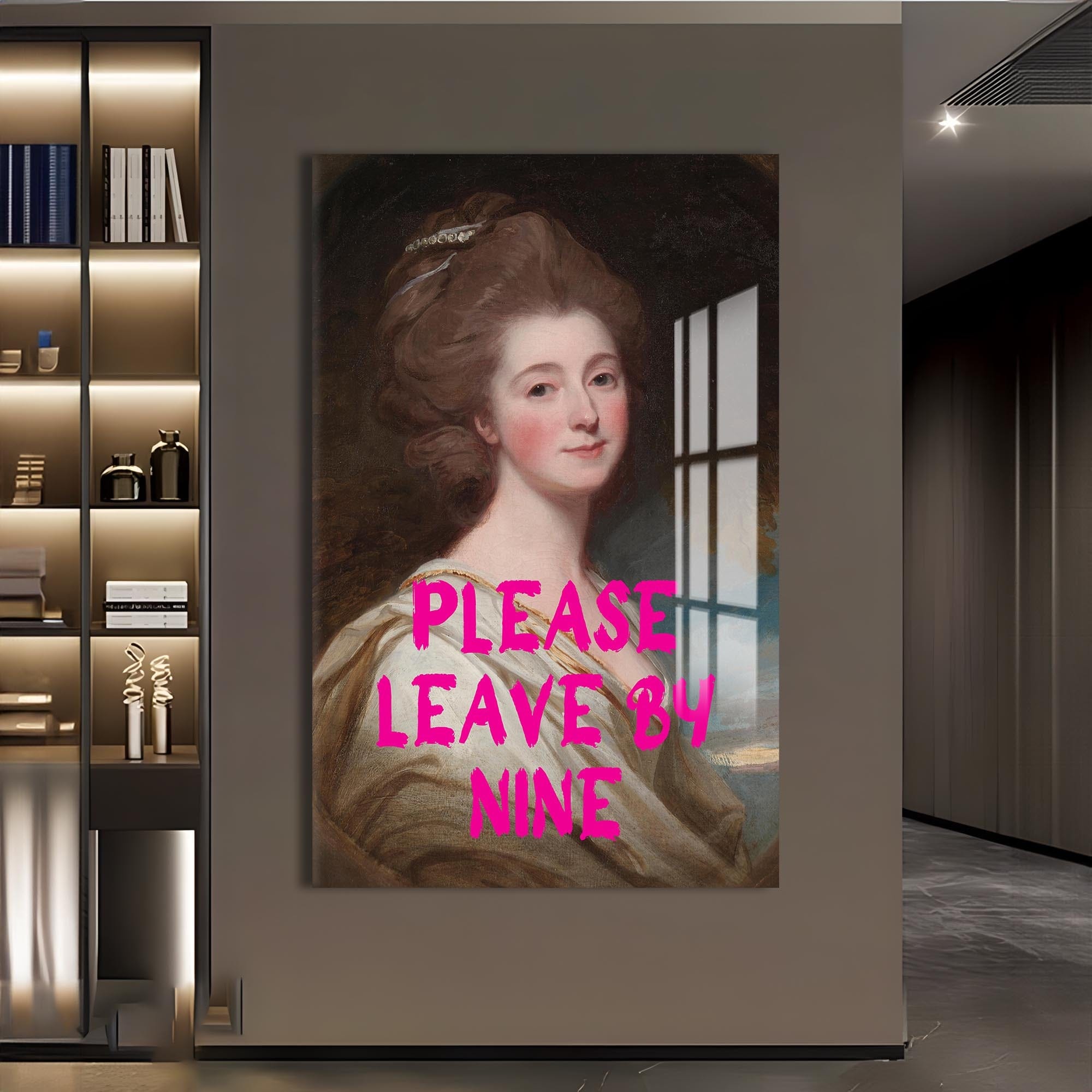 Artronauts Glass Print Please Leave By Nine - Tempered Glass Wall Art