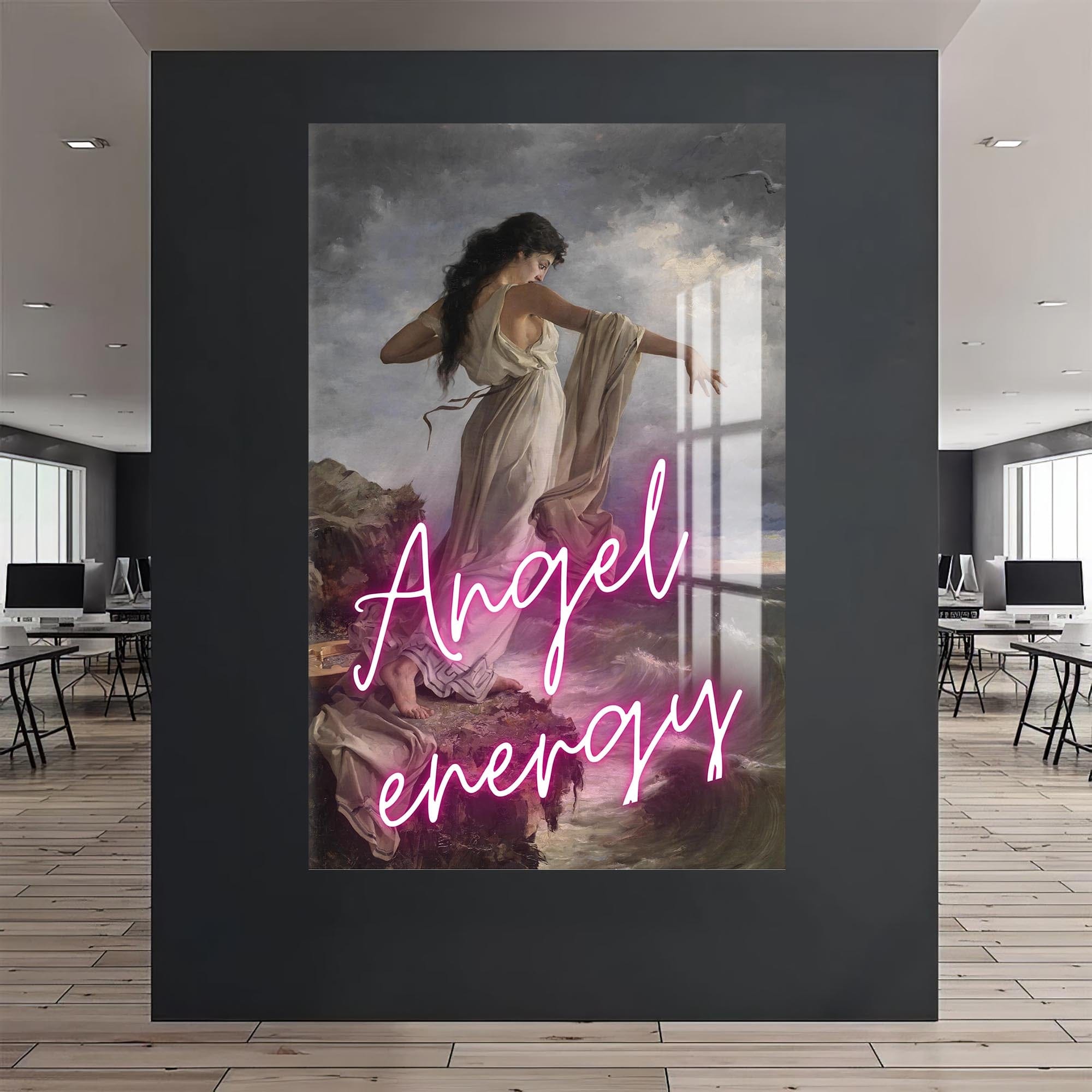 Artronauts Glass Print Angel Energy - Tempered Glass Wall Art