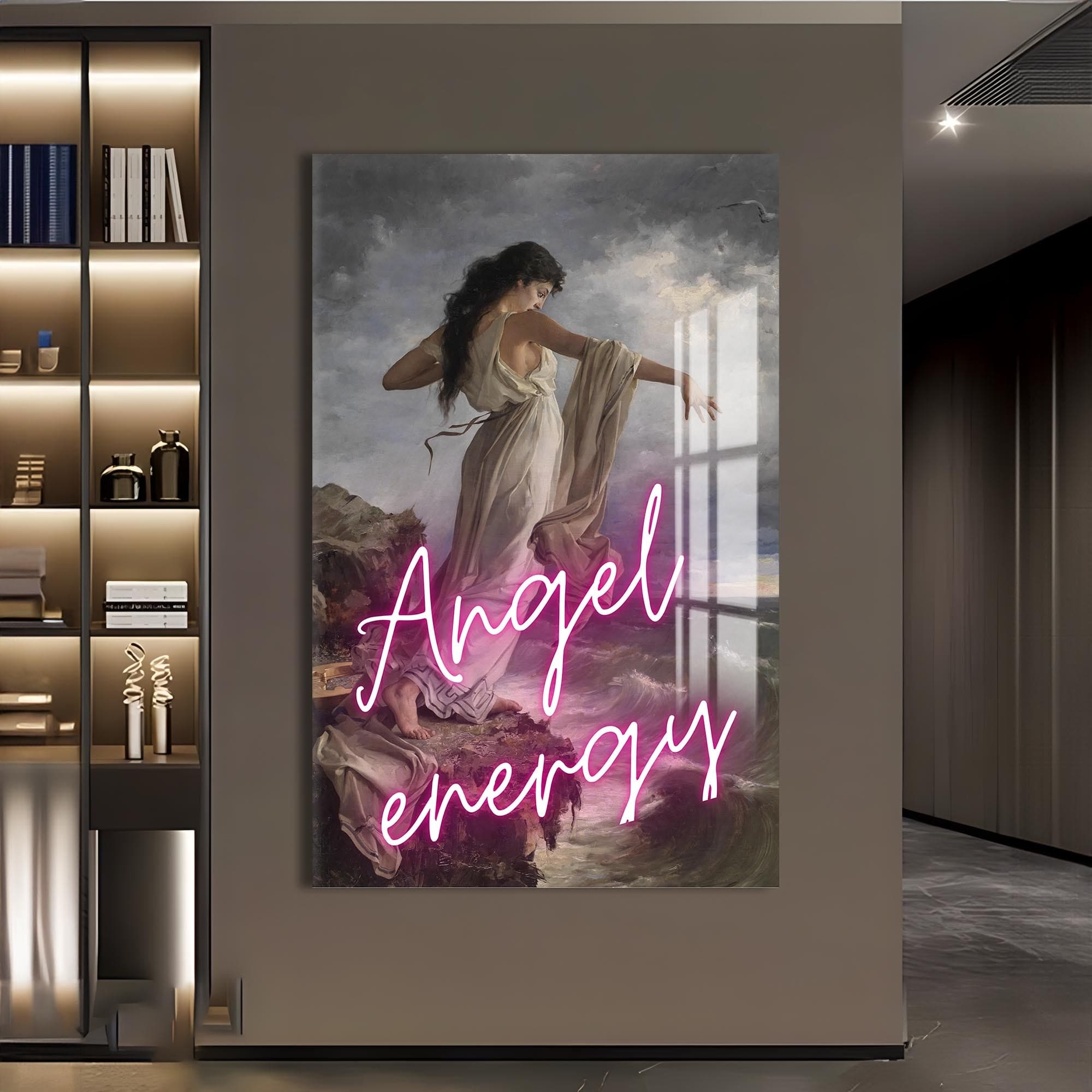Artronauts Glass Print Angel Energy - Tempered Glass Wall Art