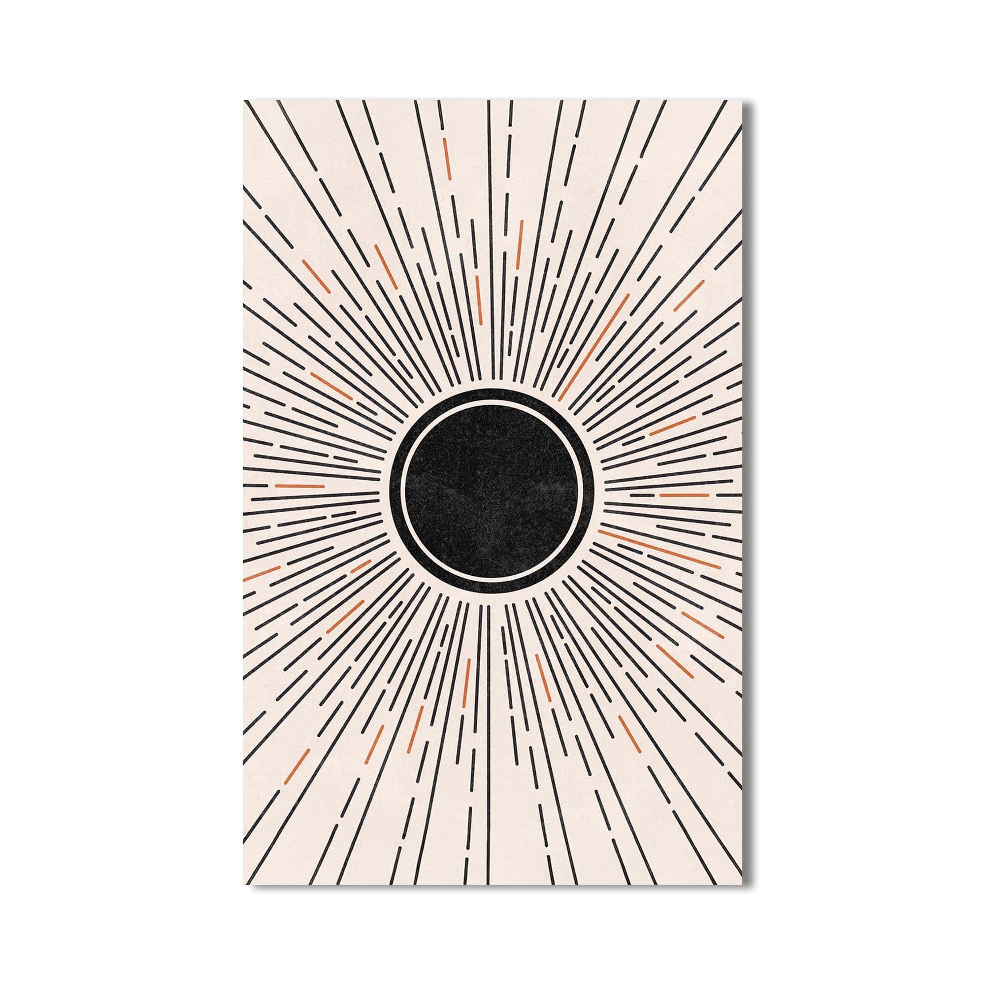 Artronauts Glass Print Solar Eclipse Burst– Bohemian Tempered Glass Wall Art