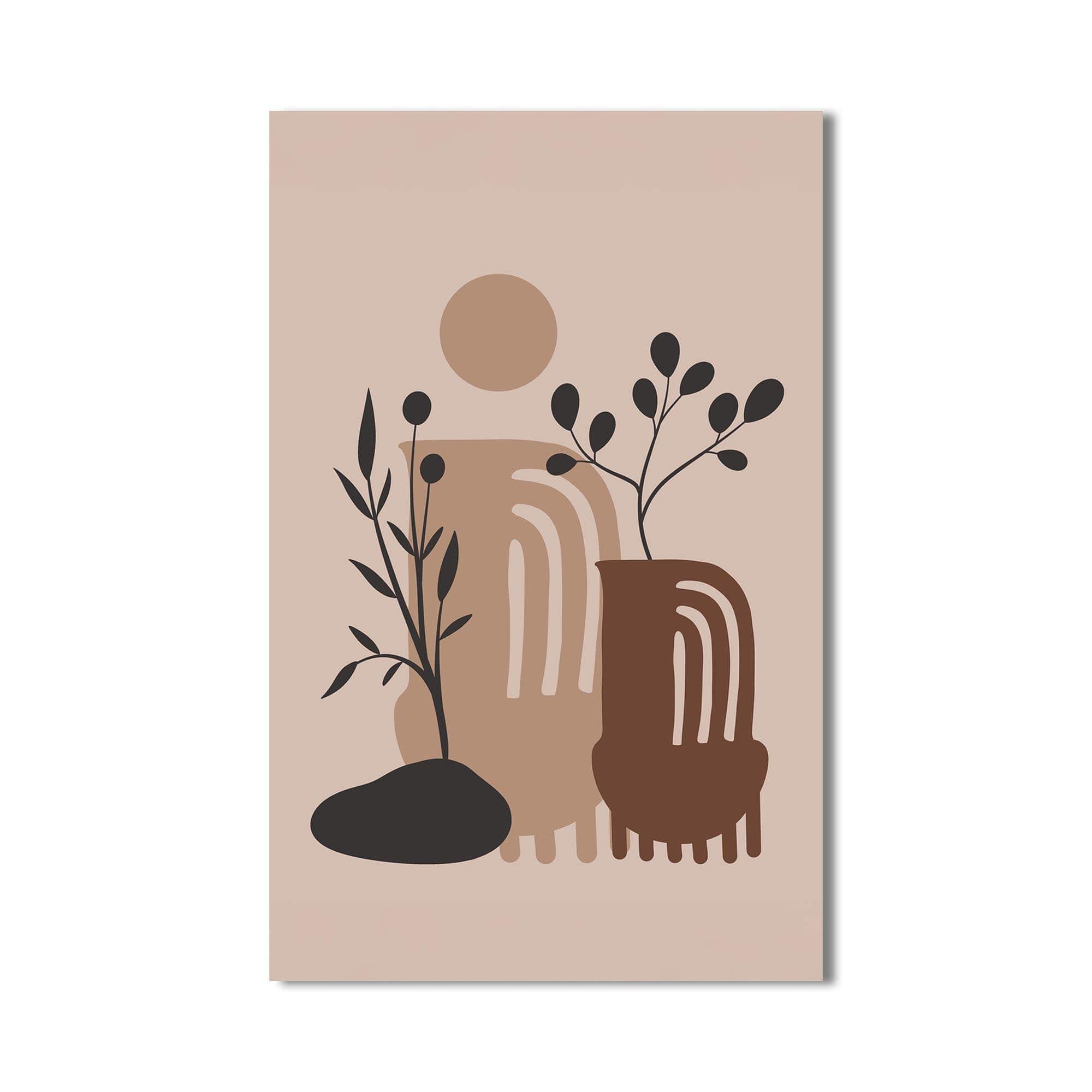 Artronauts Glass Print Desert Vase Composition– Bohemian Tempered Glass Wall Art