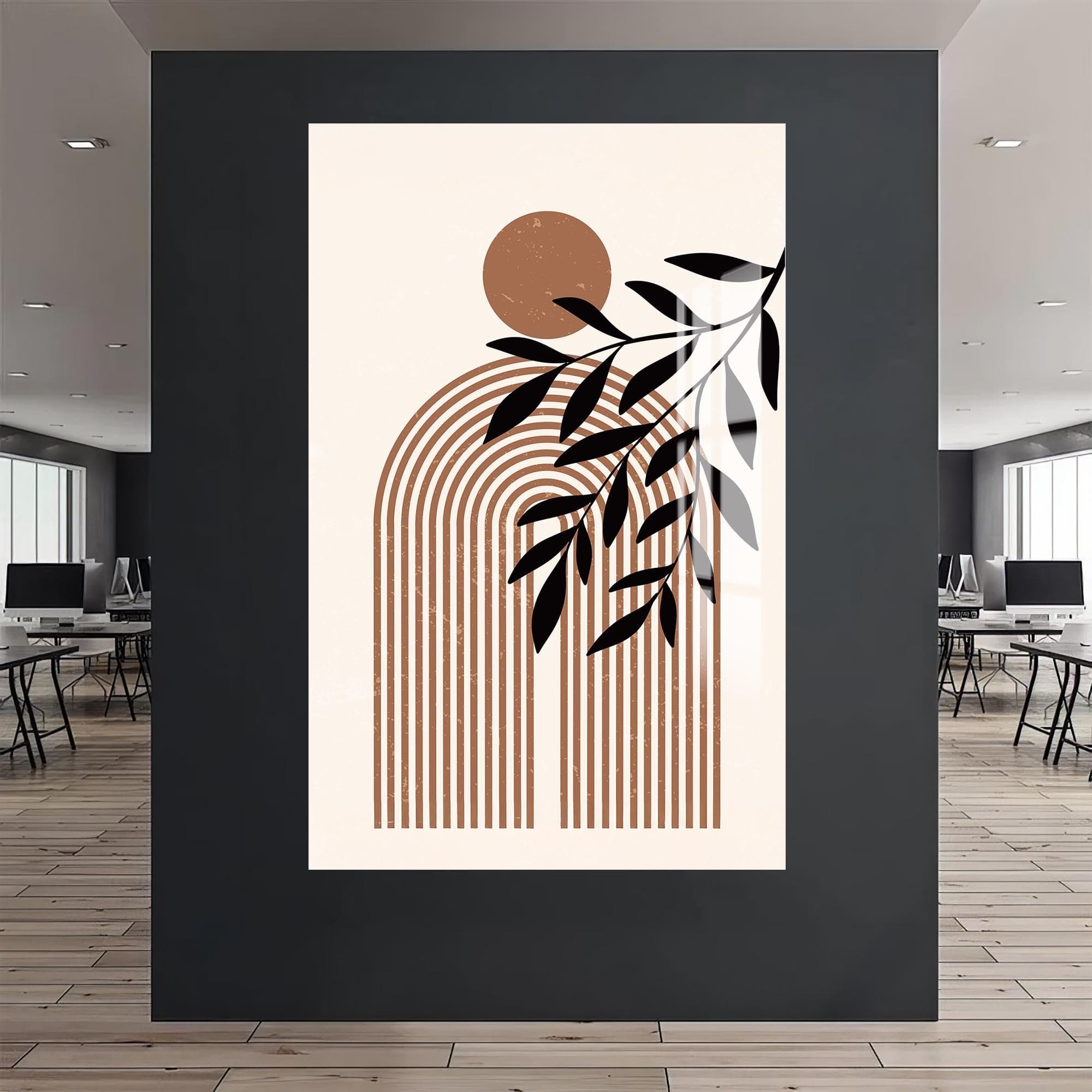 Artronauts Glass Print Botanical Arc Harmony– Bohemian Tempered Glass Wall Art