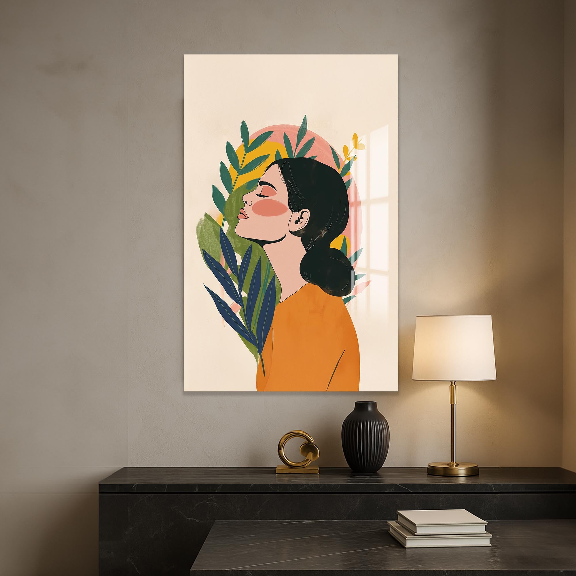 Echo of Dawn– Bohemian Tempered Glass Wall Art