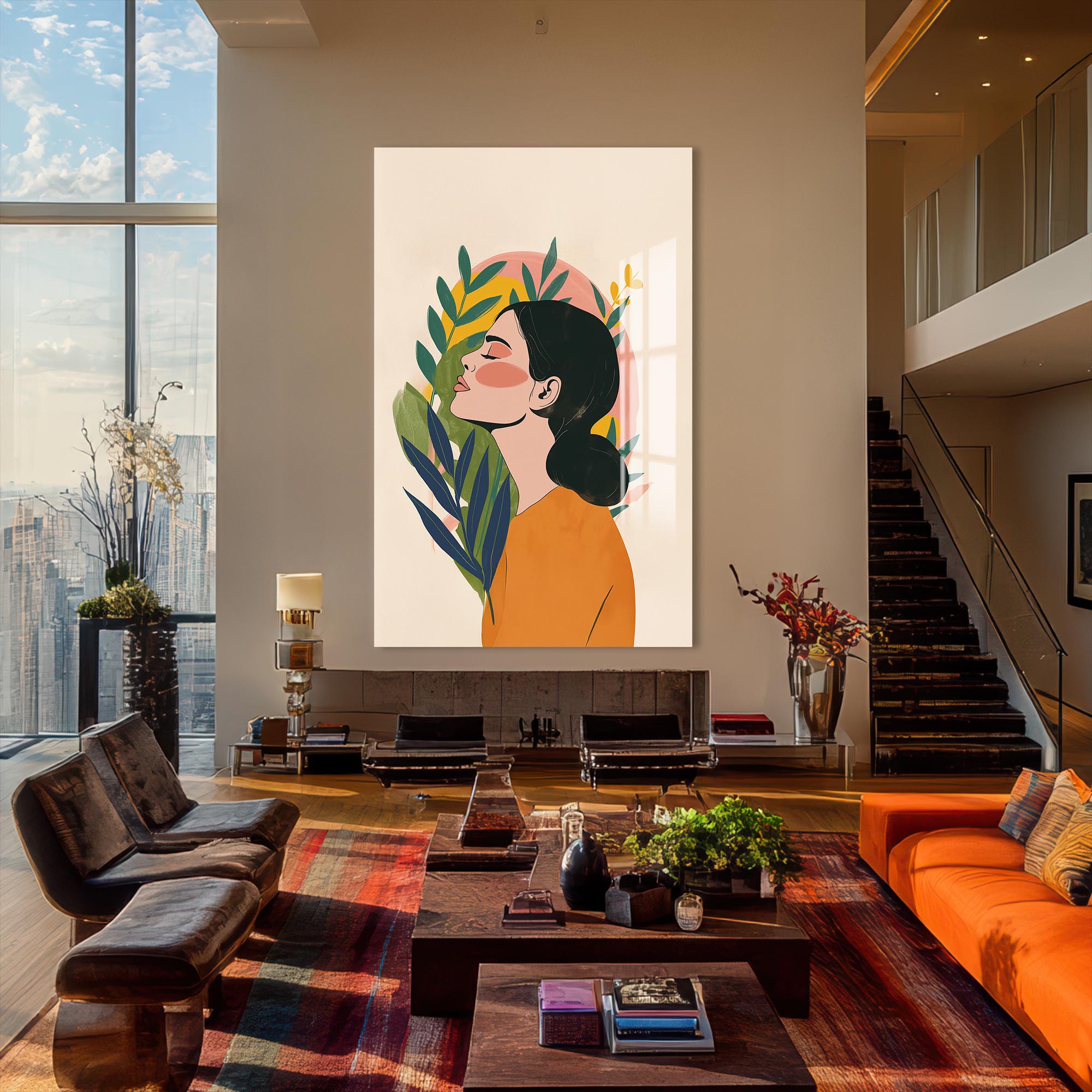 Echo of Dawn– Bohemian Tempered Glass Wall Art