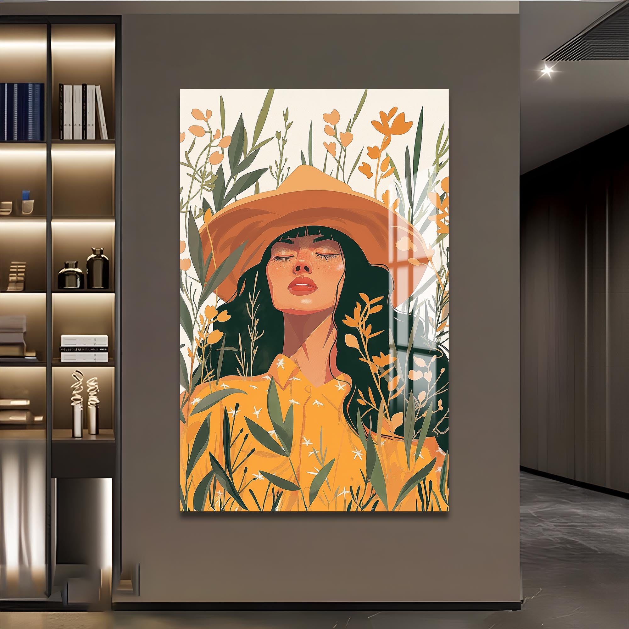 Artronauts Glass Print Golden Meadow– Bohemian Tempered Glass Wall Art