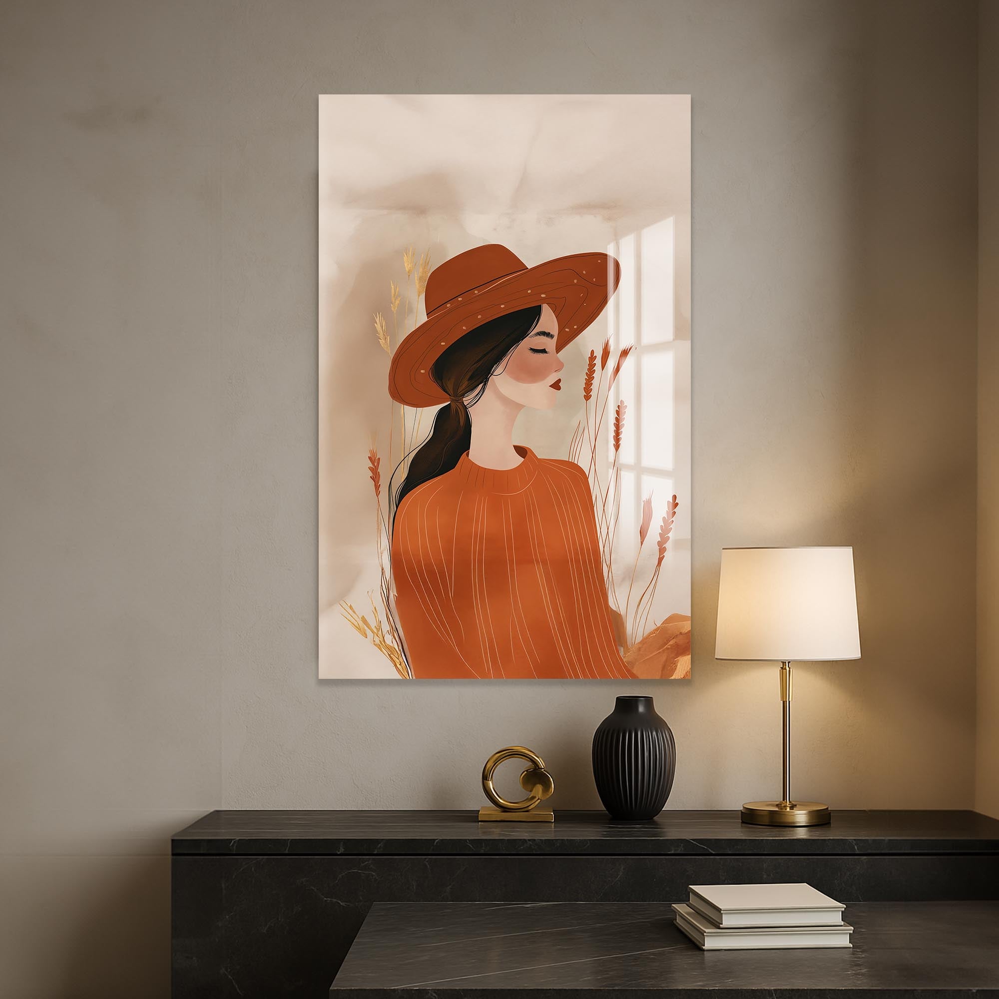 Autumn Whisper– Bohemian Tempered Glass Wall Art