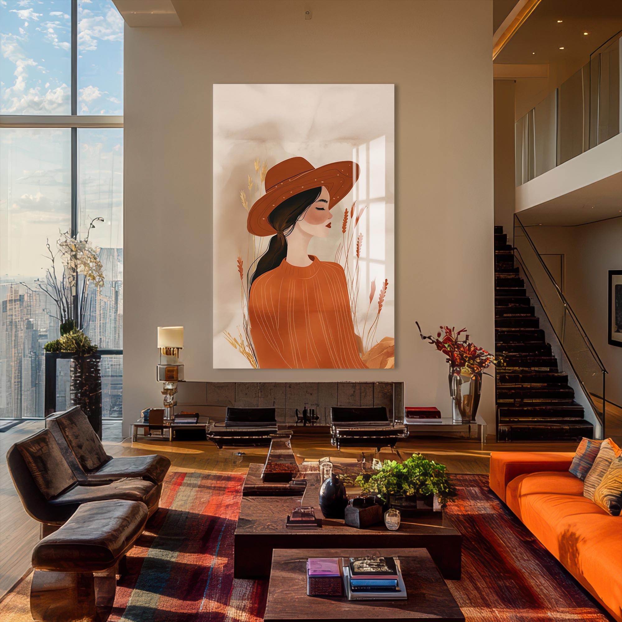 Autumn Whisper– Bohemian Tempered Glass Wall Art