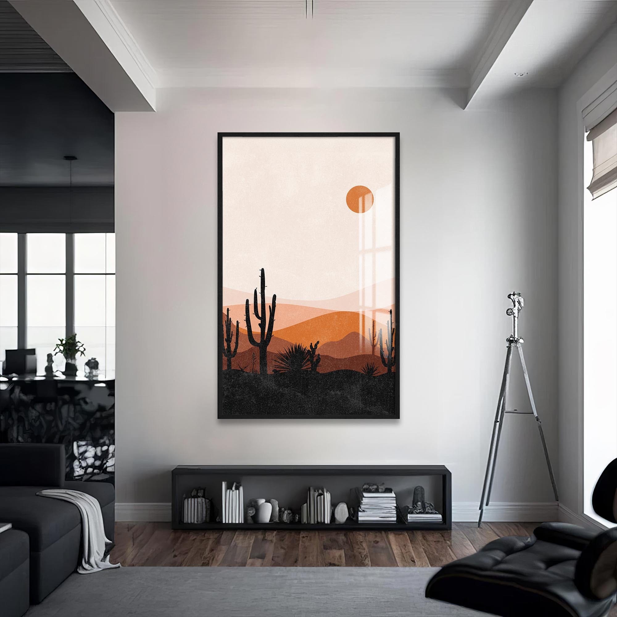 Artronauts Glass Print Cactus Horizon– Bohemian Tempered Glass Wall Art