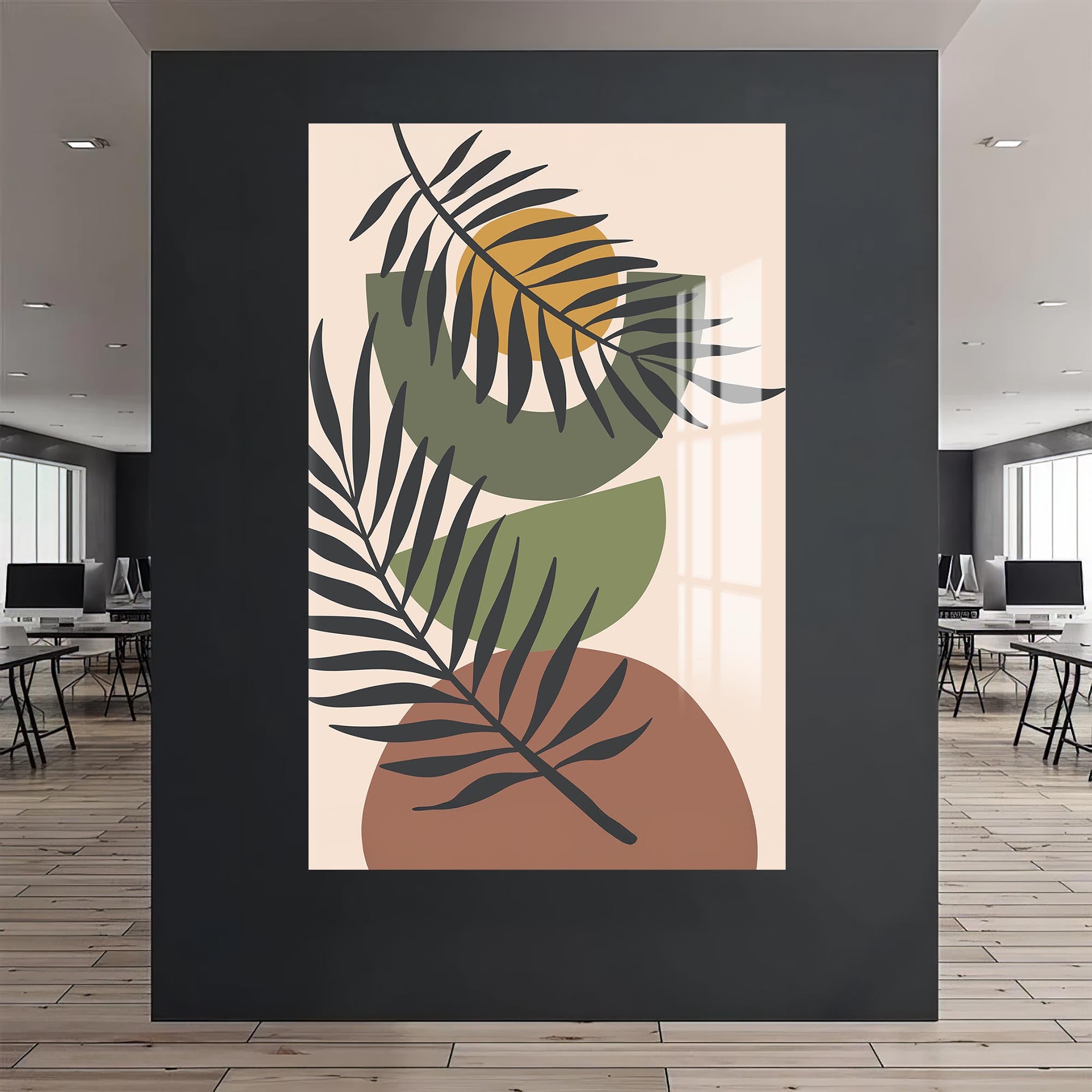 Tropical Balance – Bohemian Tempered Glass Wall Art