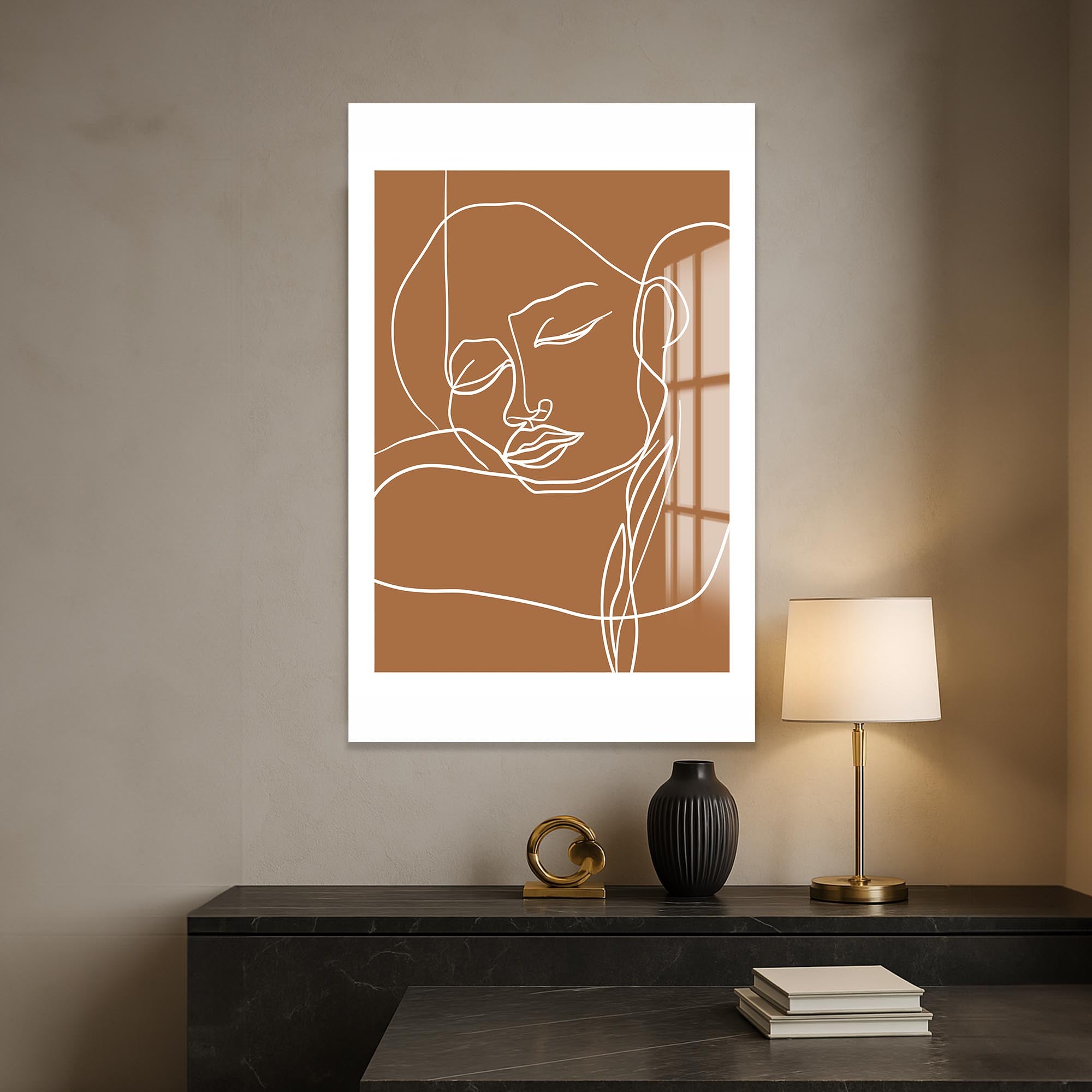 Artronauts Glass Print Contour Serenity– Bohemian Tempered Glass Wall Art