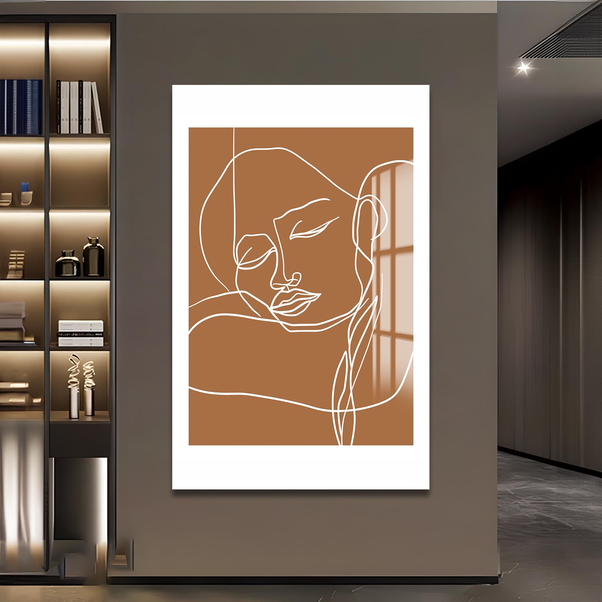 Artronauts Glass Print Contour Serenity– Bohemian Tempered Glass Wall Art