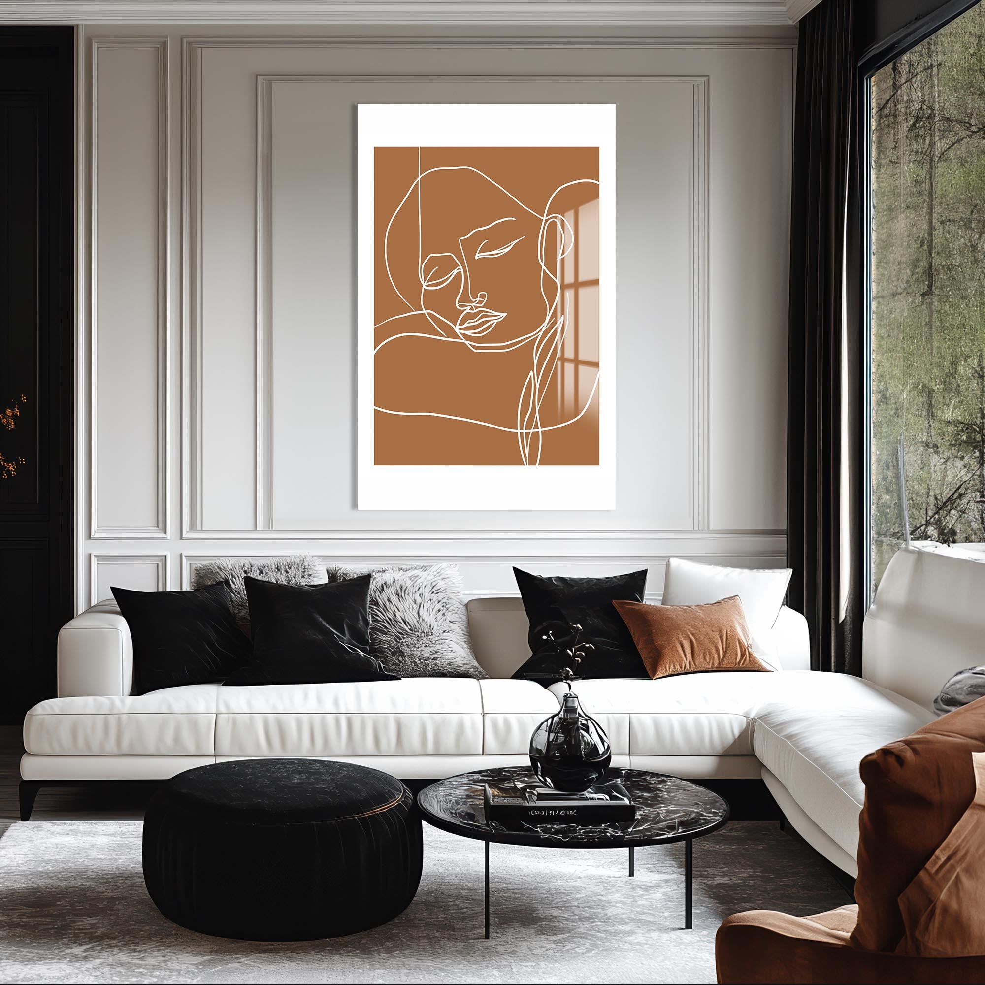 Artronauts Glass Print Contour Serenity– Bohemian Tempered Glass Wall Art