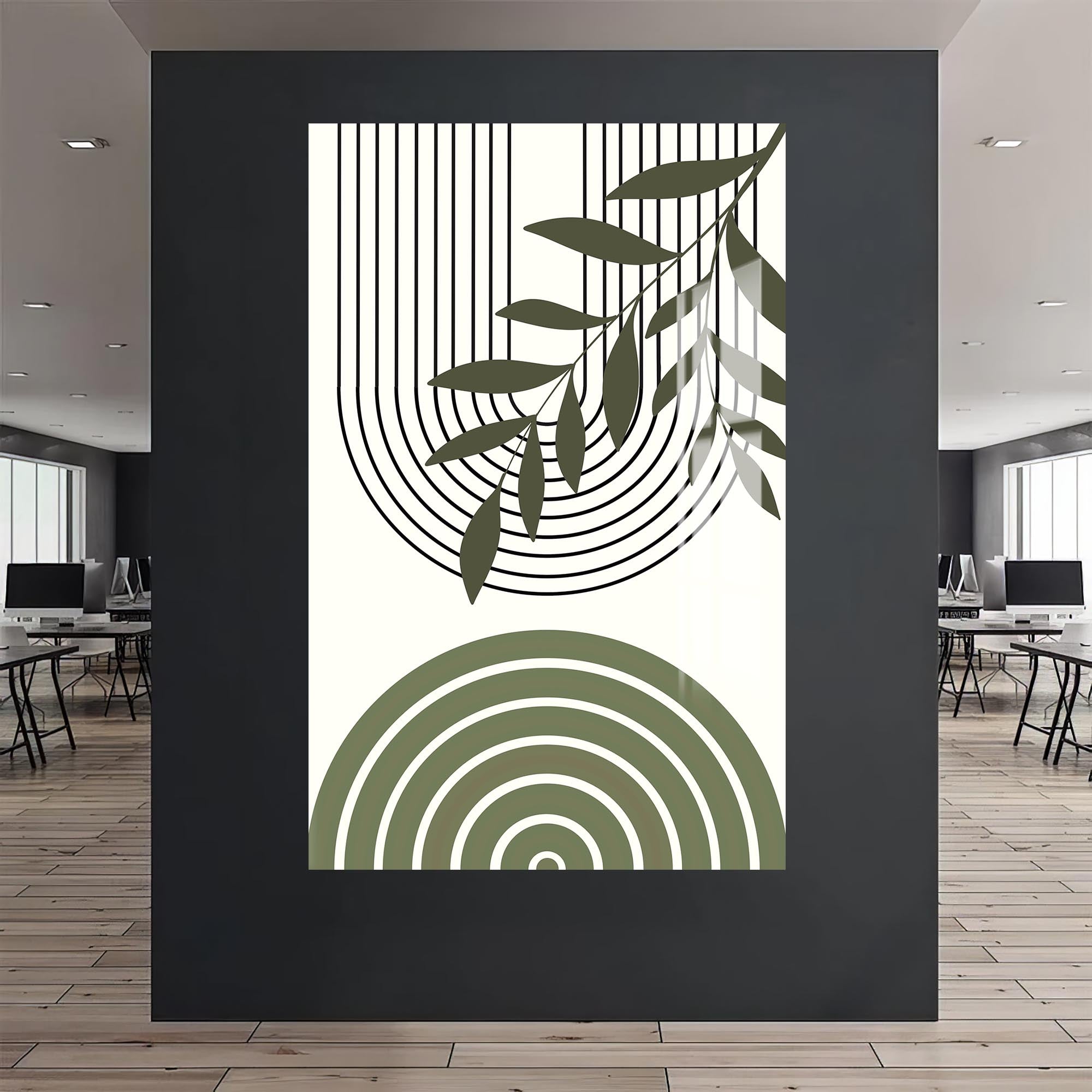 Botanical Arches Duo – Bohemian Tempered Glass Wall Art