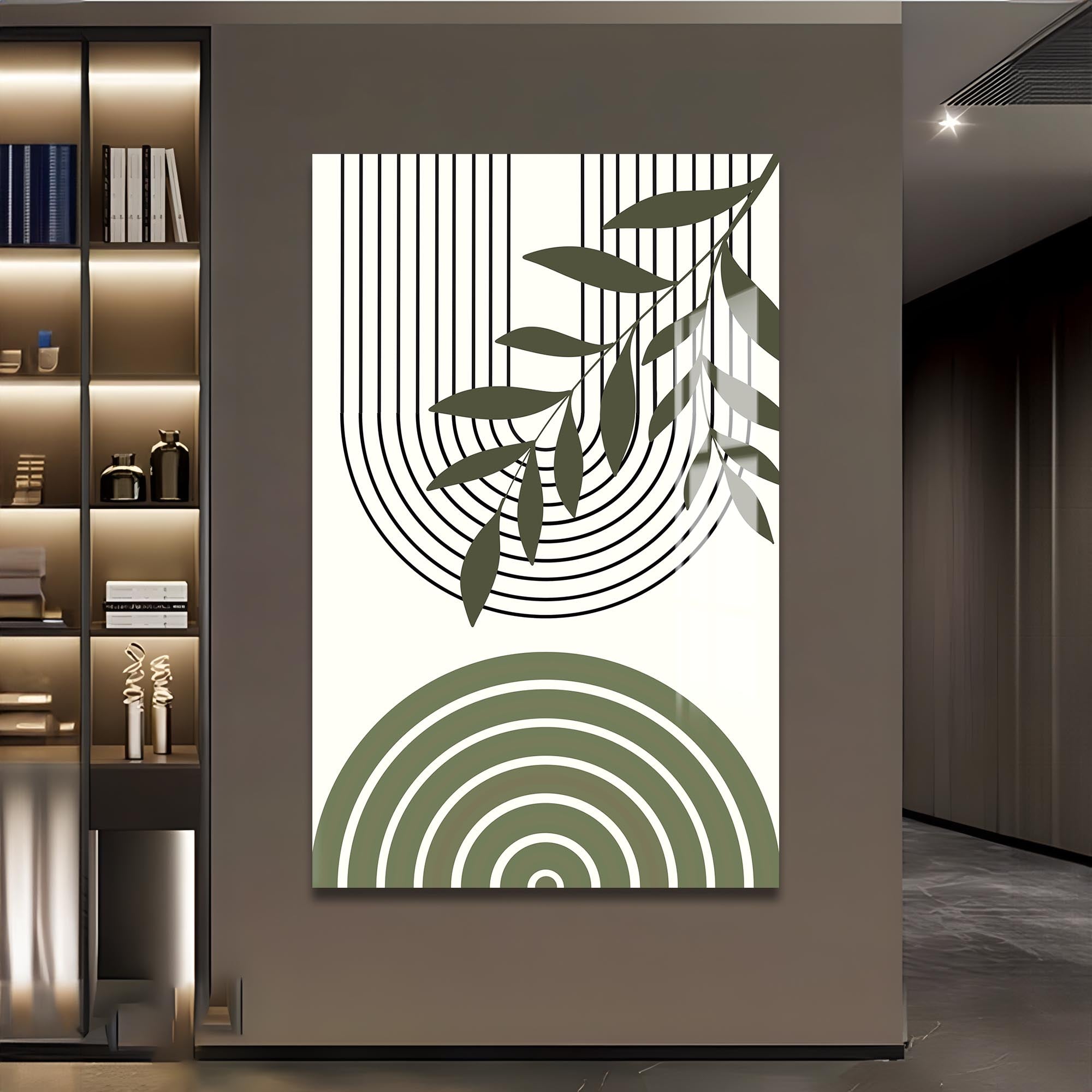 Botanical Arches Duo – Bohemian Tempered Glass Wall Art