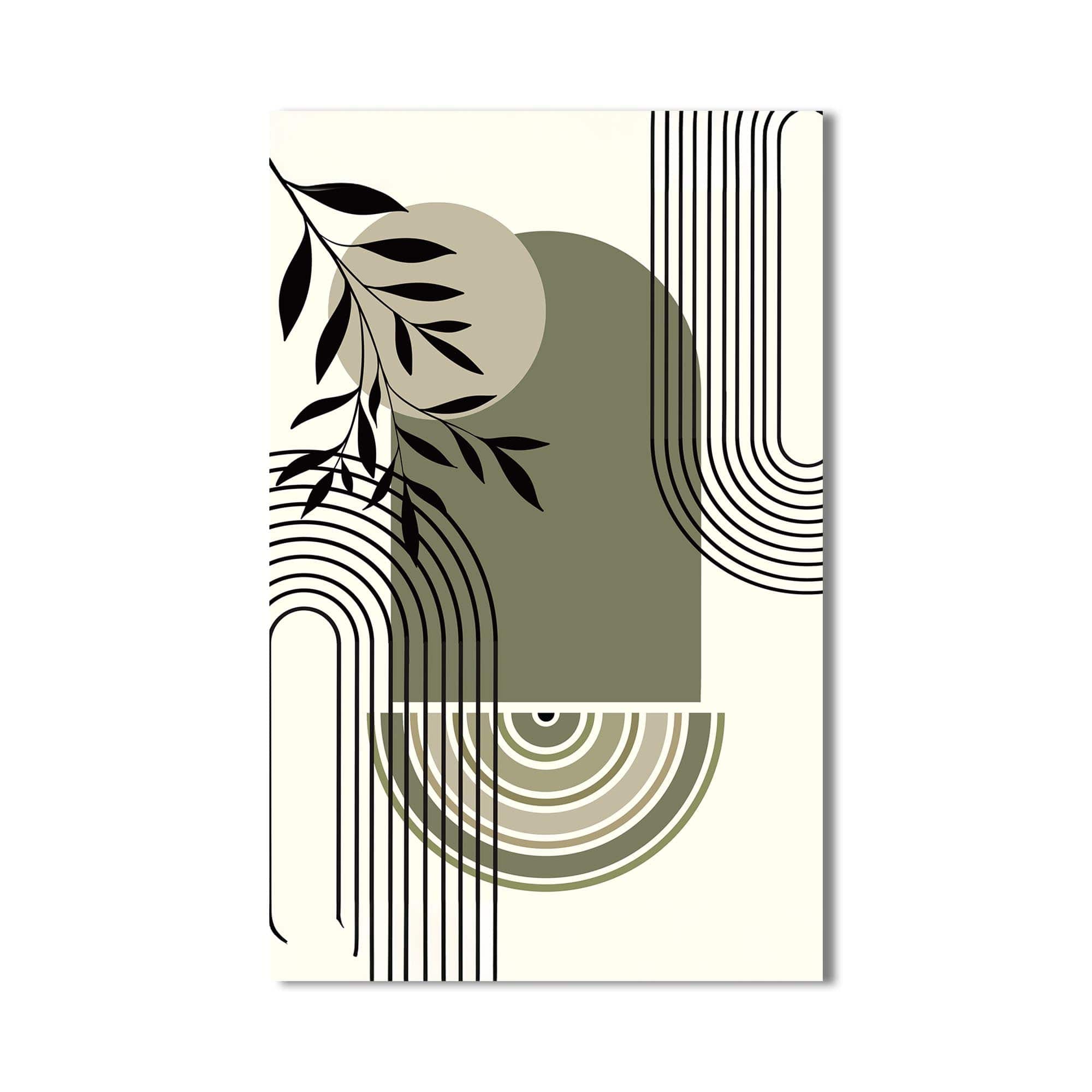 Artronauts Glass Print Olive Arc Harmony– Bohemian Tempered Glass Wall Art