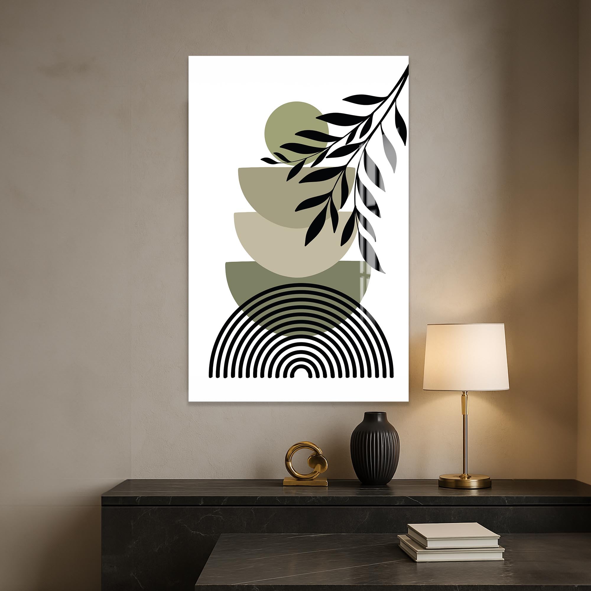 Artronauts Glass Print Botanical Balance– Bohemian Tempered Glass Wall Art