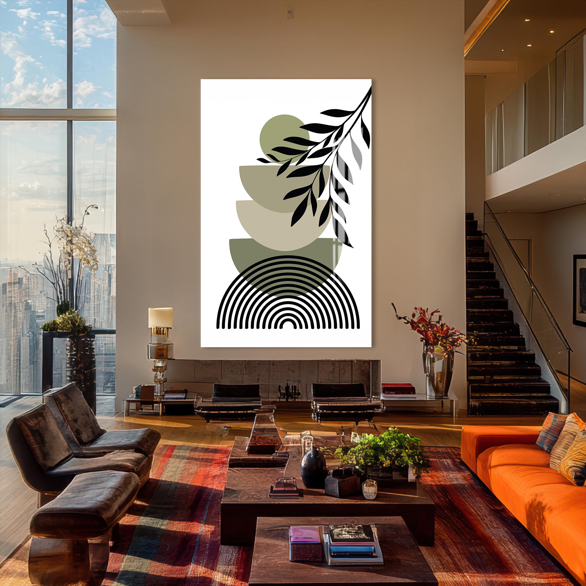 Artronauts Glass Print Botanical Balance– Bohemian Tempered Glass Wall Art