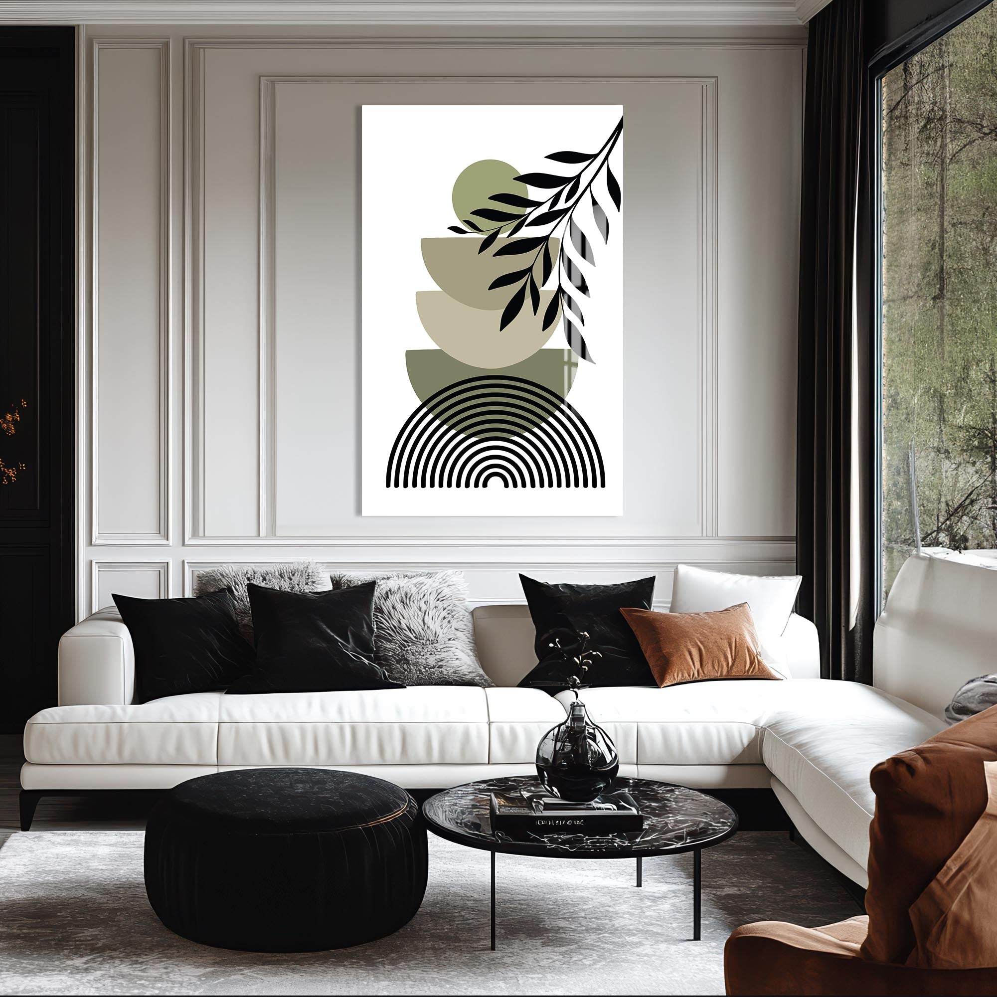 Artronauts Glass Print Botanical Balance– Bohemian Tempered Glass Wall Art