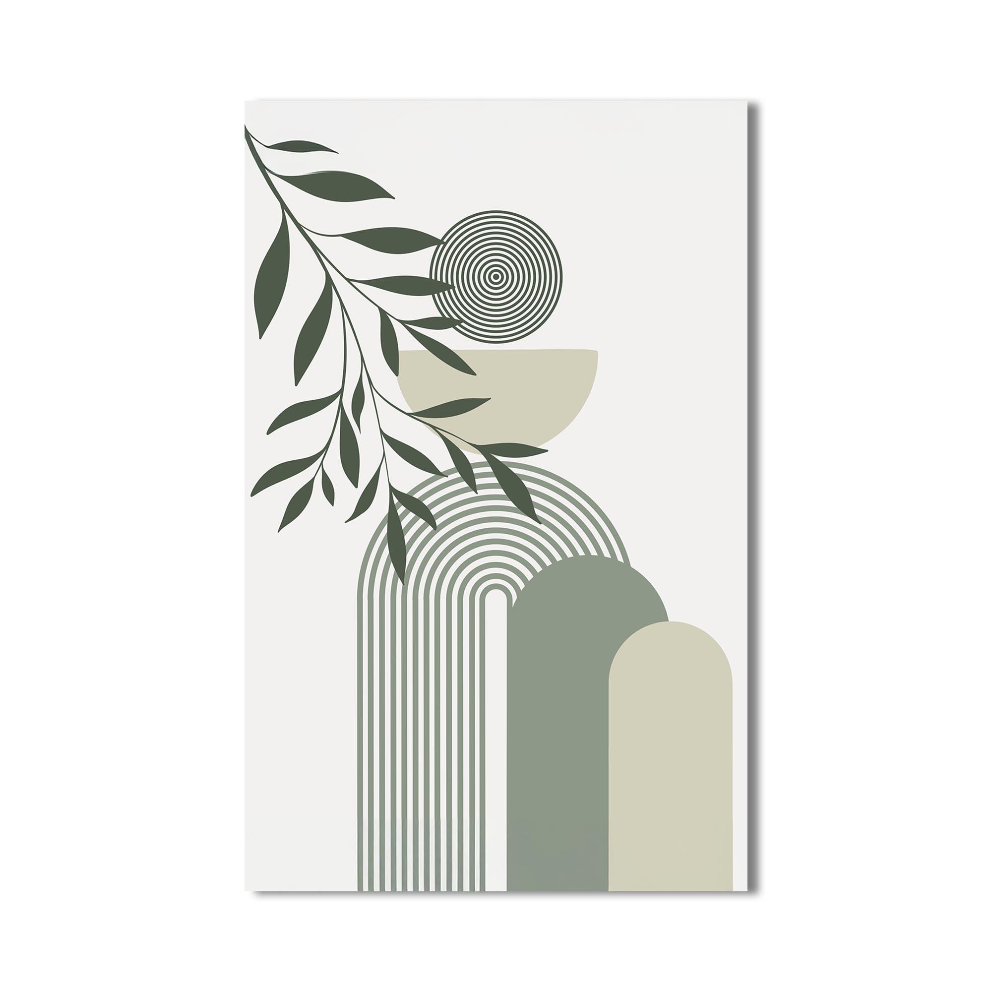 Arc Rhythm Botanical– Bohemian Tempered Glass Wall Art