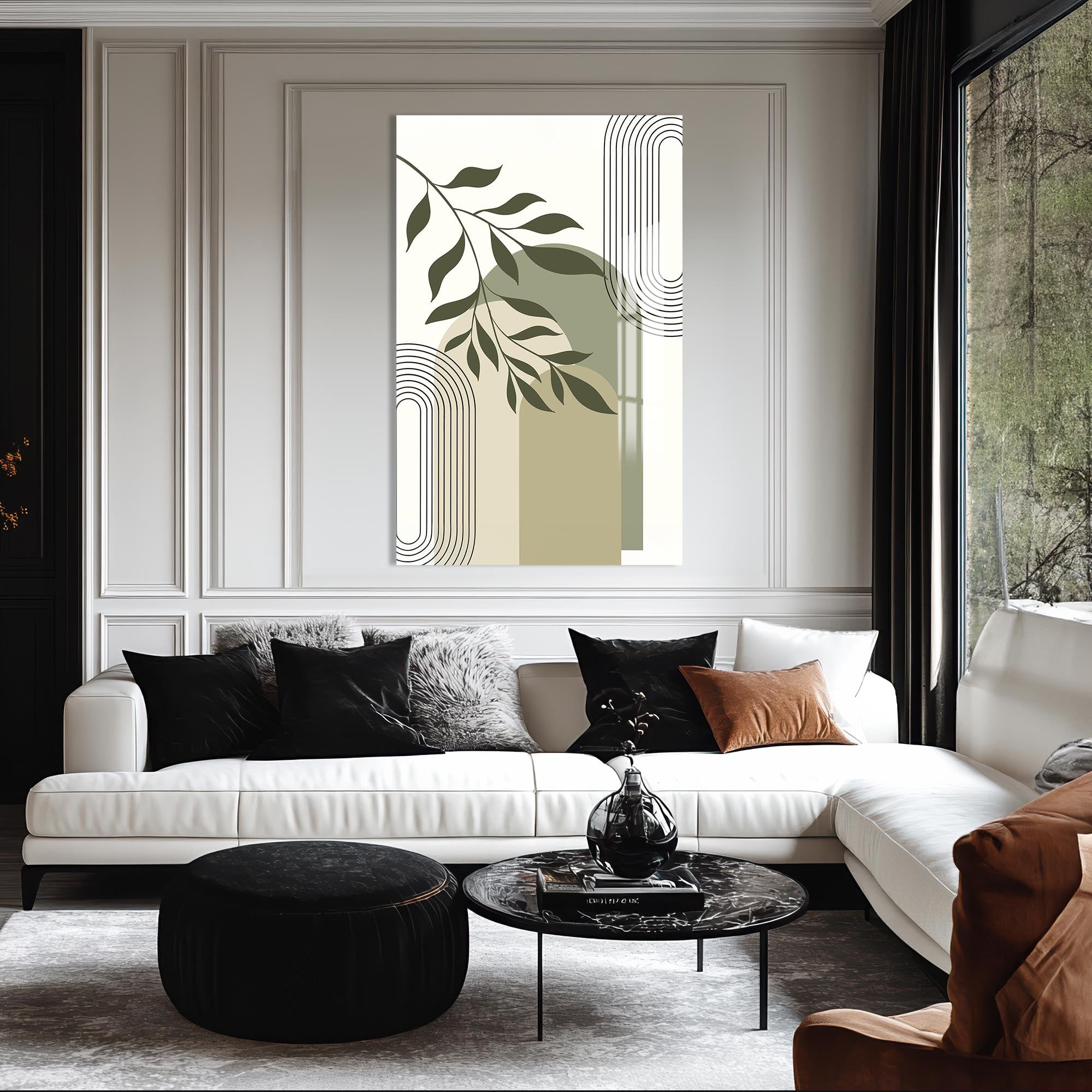 Artronauts Glass Print Garden Arc Composition– Bohemian Tempered Glass Wall Art