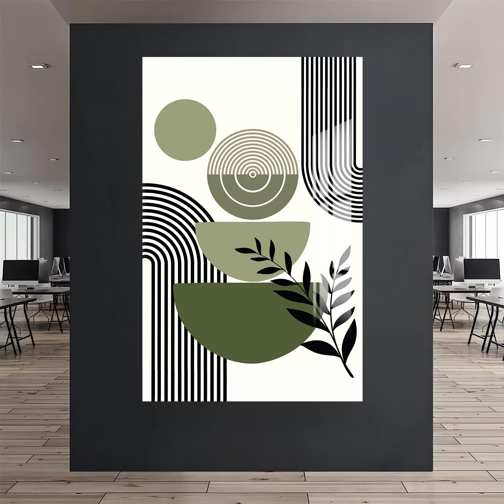 Tropical Colour Drift– Bohemian Tempered Glass Wall Art