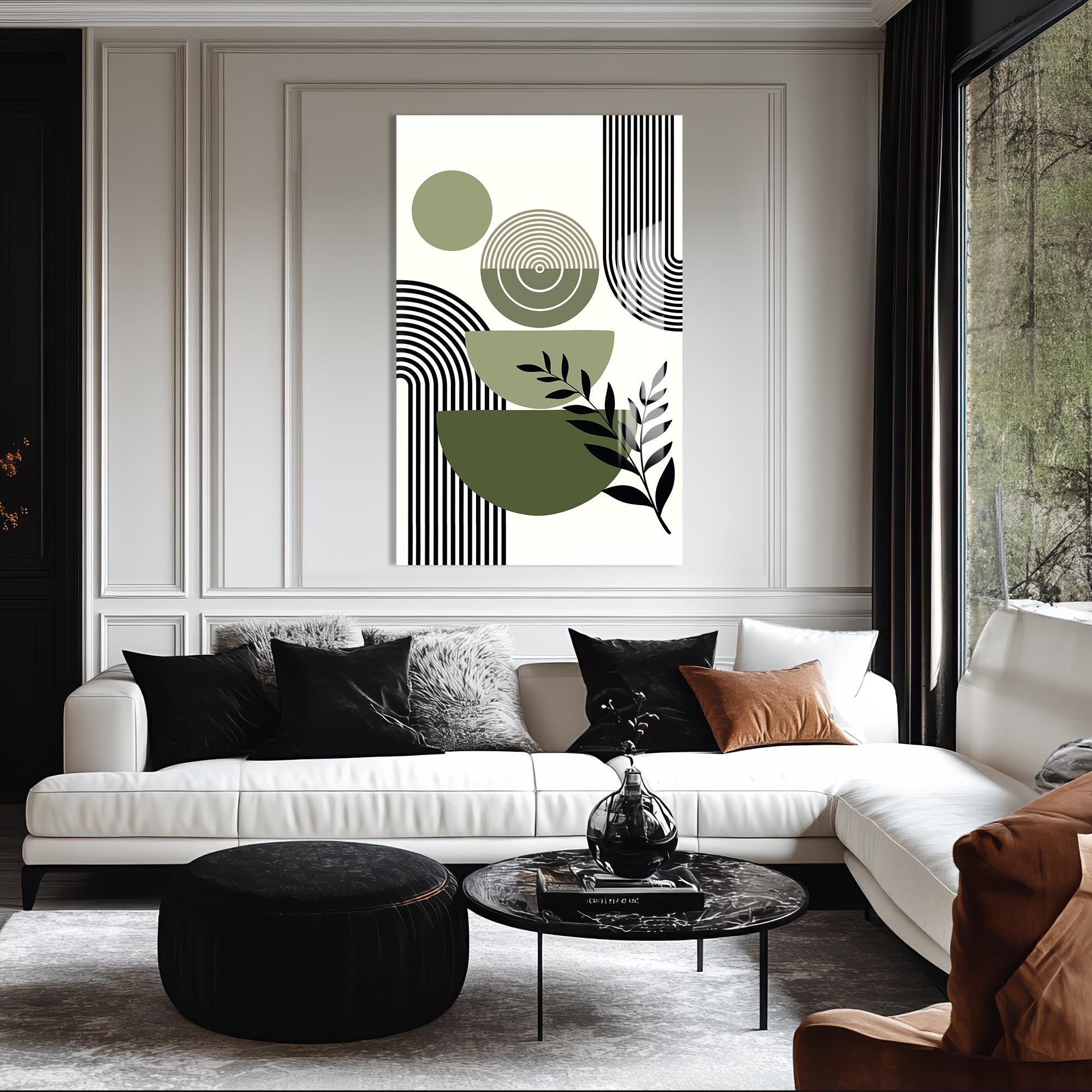 Tropical Colour Drift– Bohemian Tempered Glass Wall Art