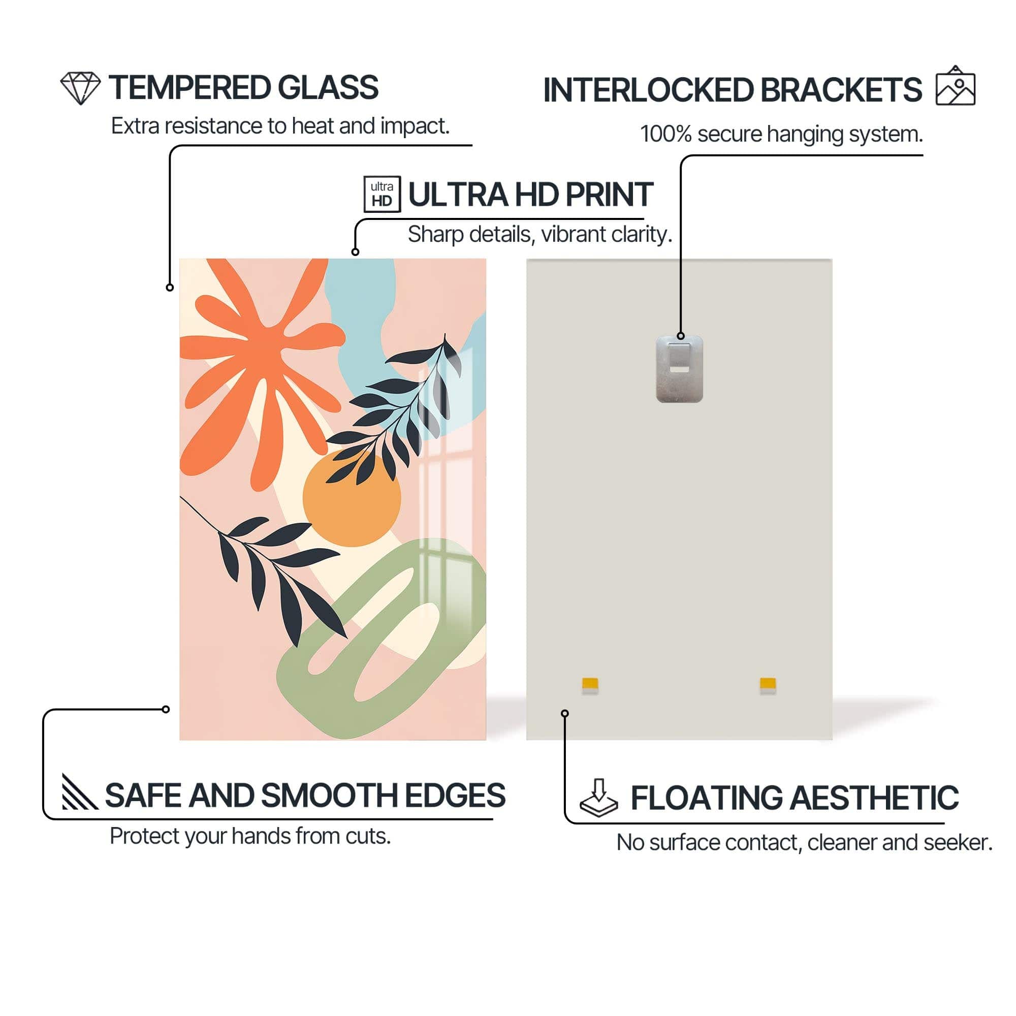 Artronauts Glass Print Warm Arc Garden– Bohemian Tempered Glass Wall Art