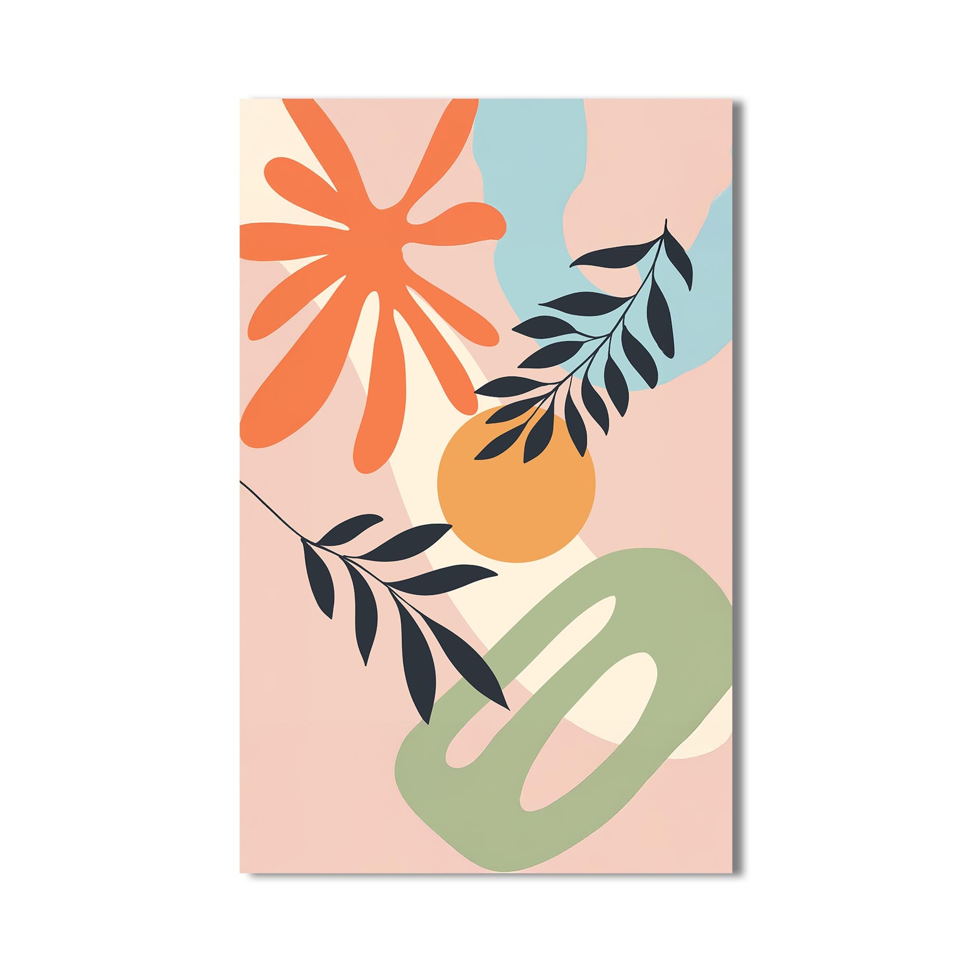 Warm Arc Garden– Bohemian Tempered Glass Wall Art