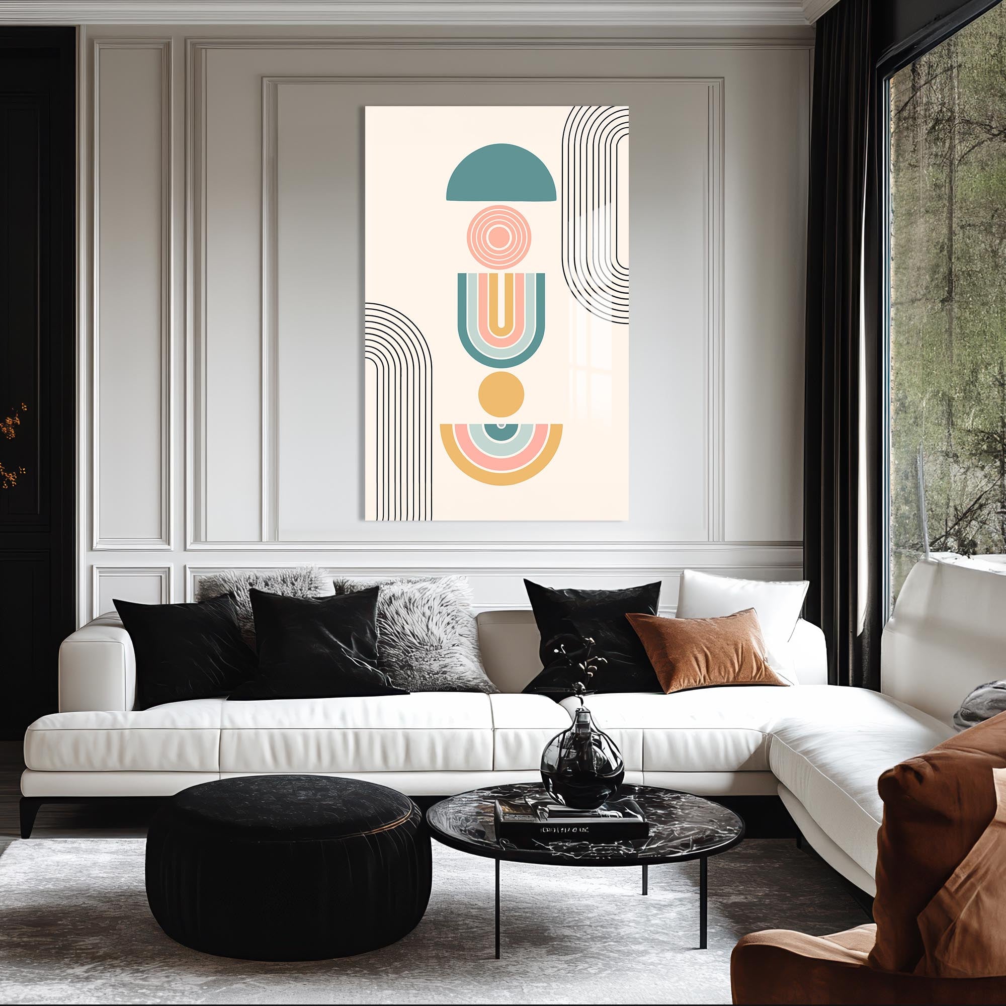 Terracotta Steps– Bohemian Tempered Glass Wall Art