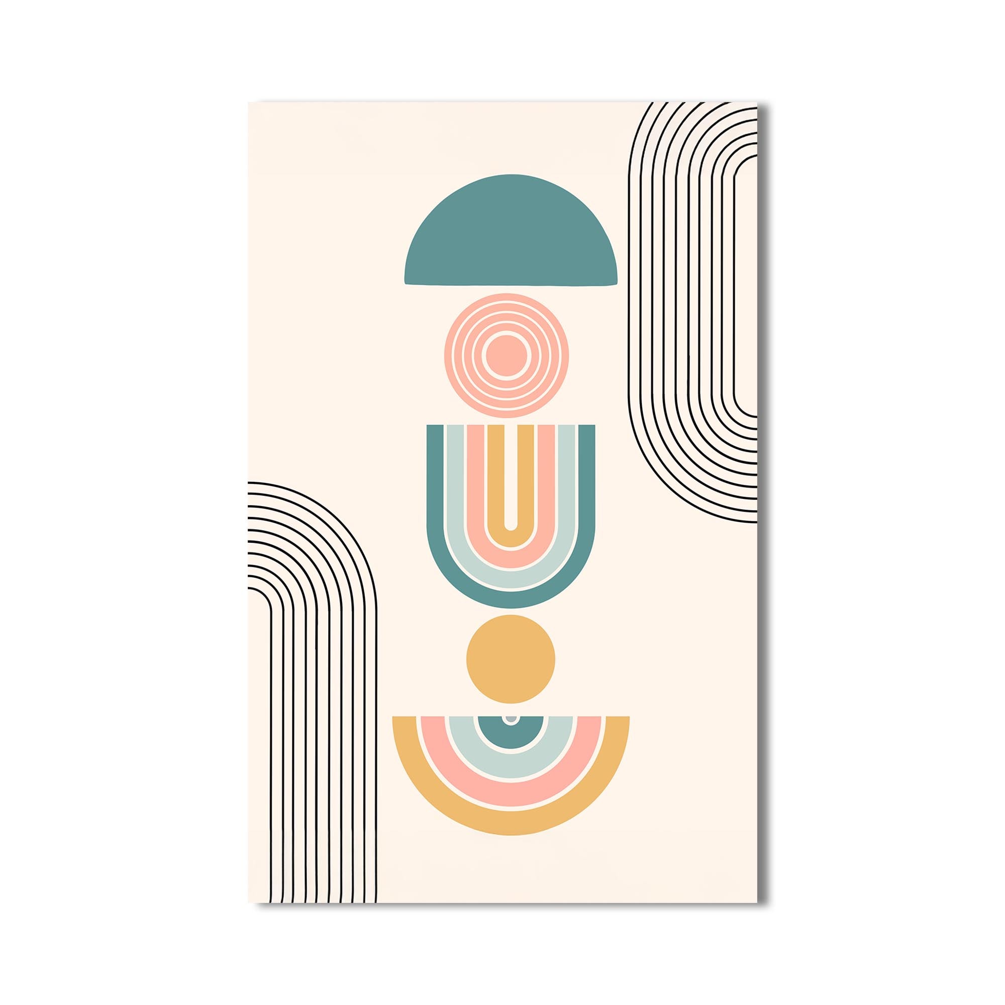 Terracotta Steps– Bohemian Tempered Glass Wall Art