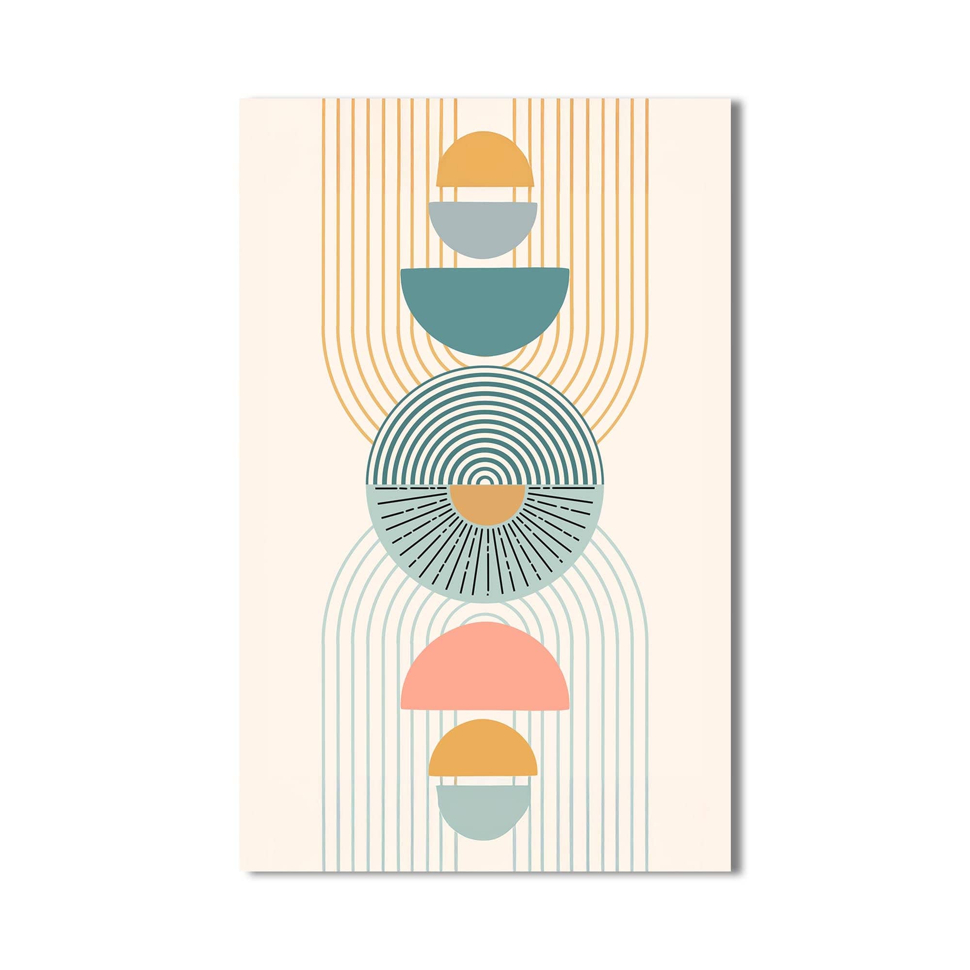 Artronauts Glass Print Sunburst Totem– Bohemian Tempered Glass Wall Art