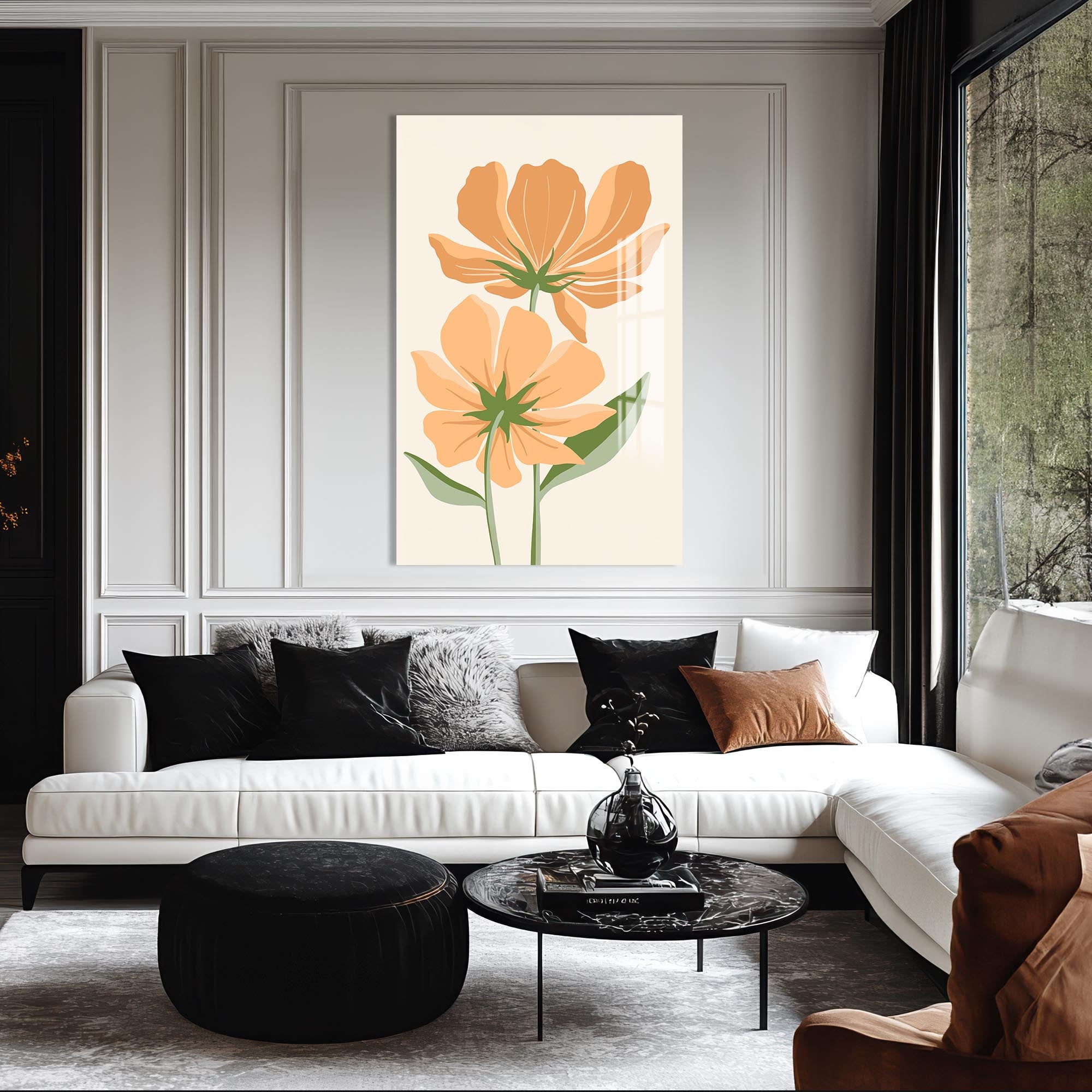 Modern Totem– Bohemian Tempered Glass Wall Art