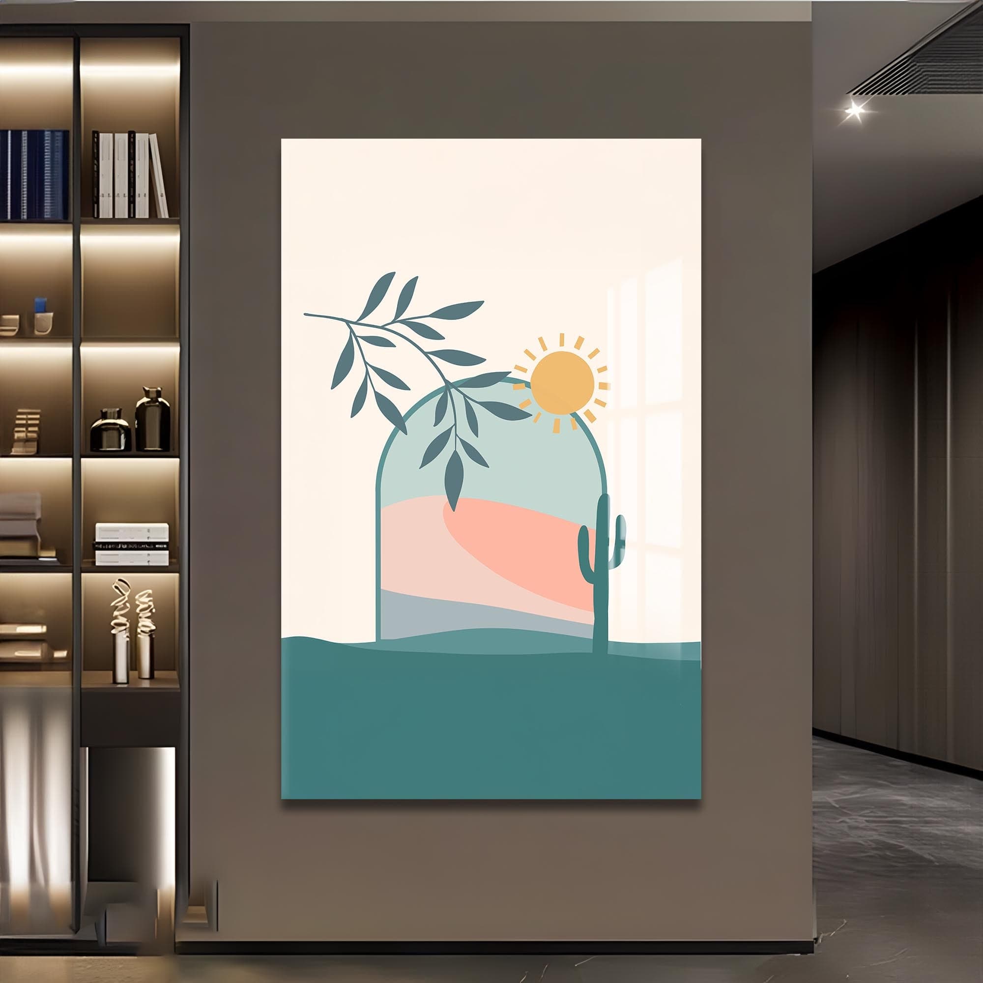 Artronauts Glass Print Desert Archscape– Bohemian Tempered Glass Wall Art