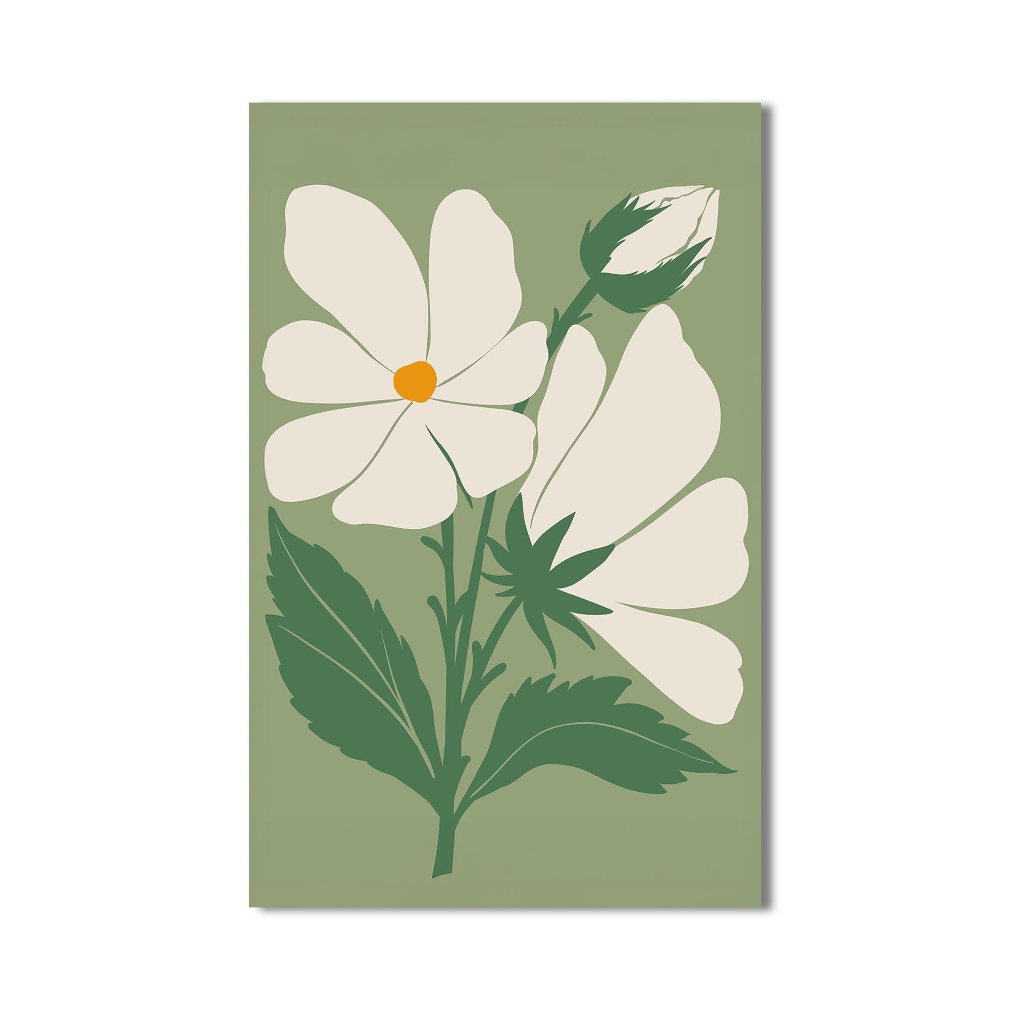 Artronauts Glass Print Sage Botanical Calm– Bohemian Tempered Glass Wall Art