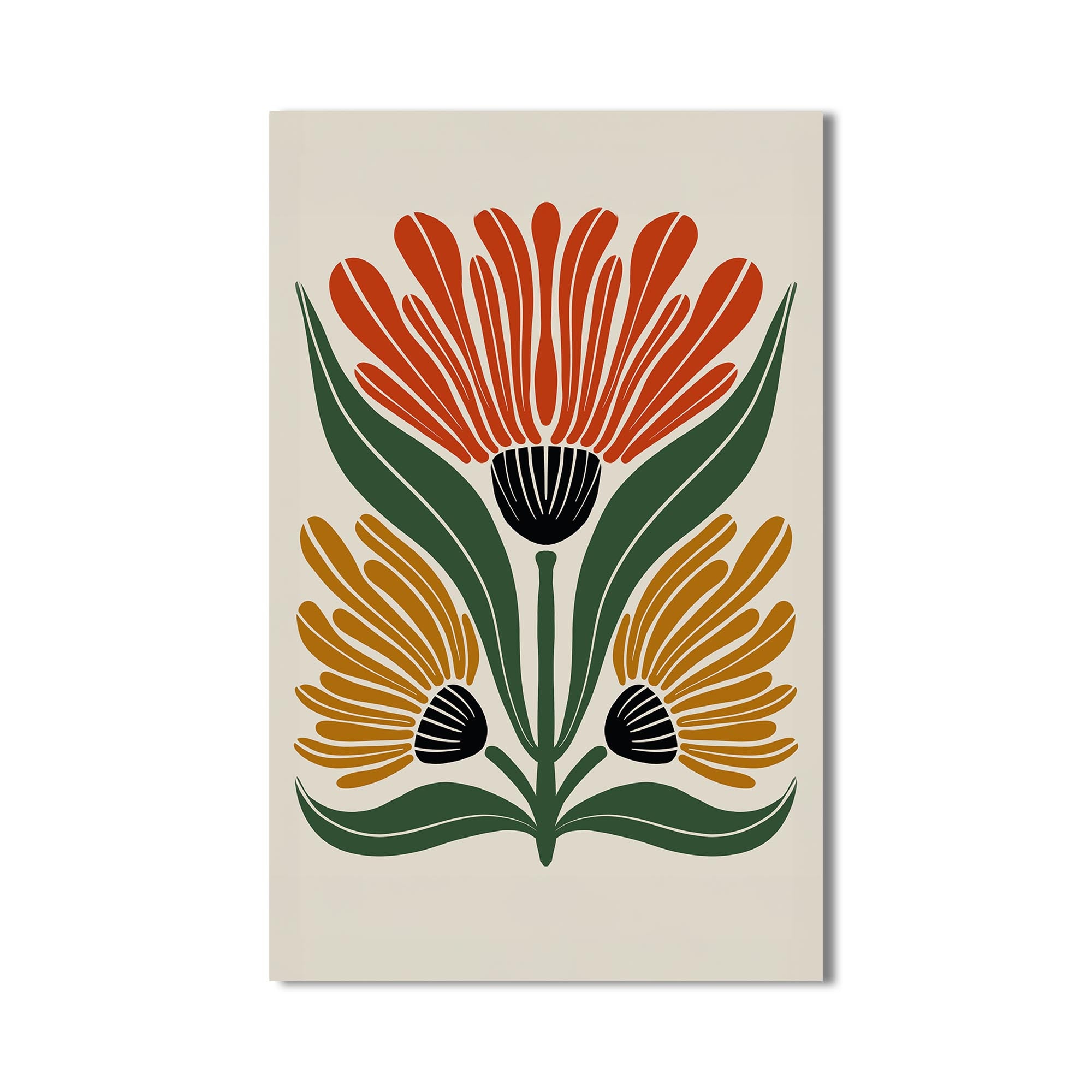 Artronauts Glass Print Heritage Floral Trio– Bohemian Tempered Glass Wall Art