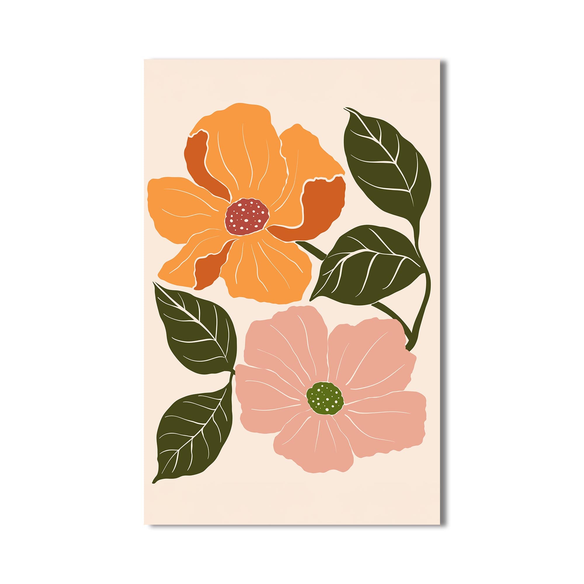 Amber Bloom– Bohemian Tempered Glass Wall Art