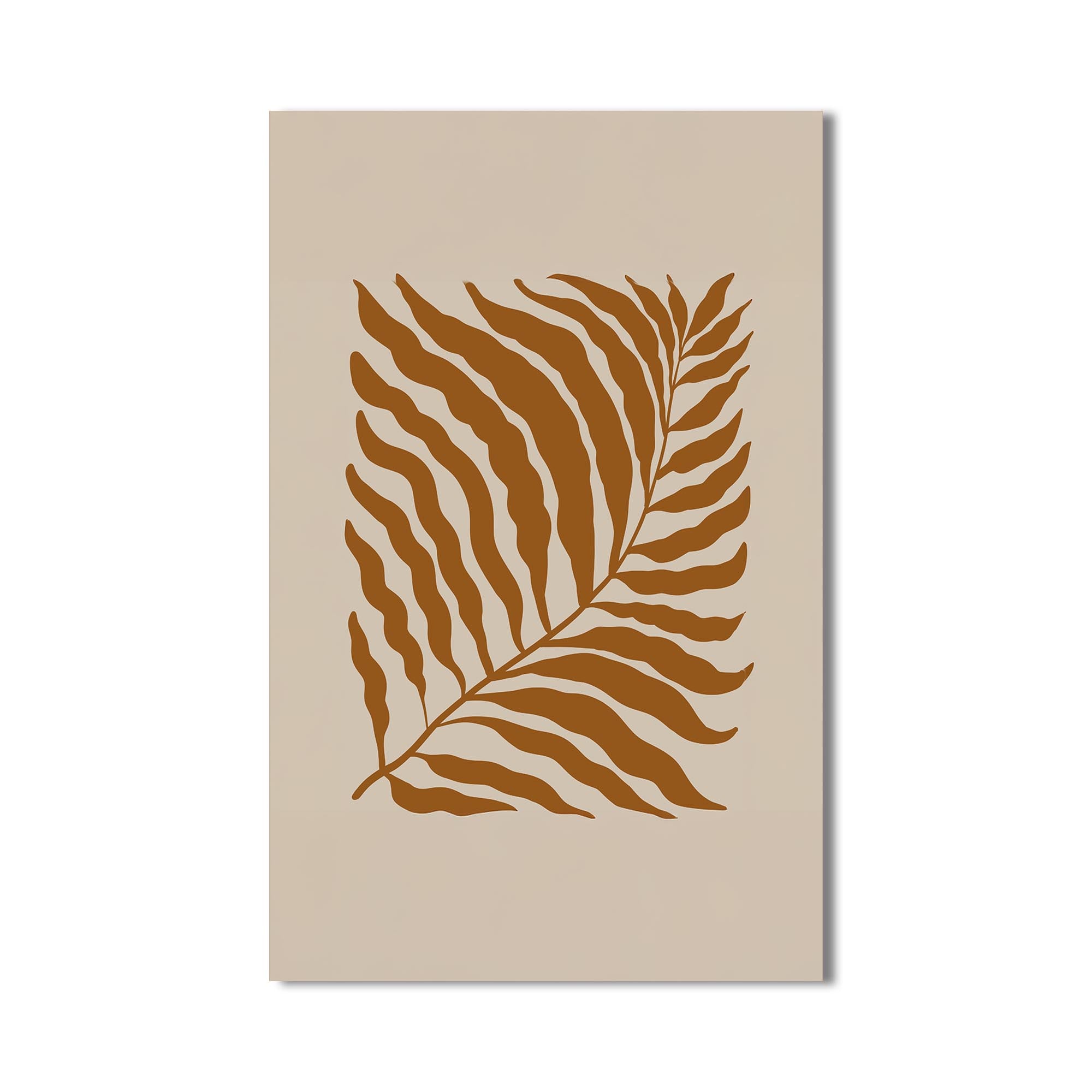 Artronauts Glass Print Sand Fern Silhouette– Bohemian Tempered Glass Wall Art