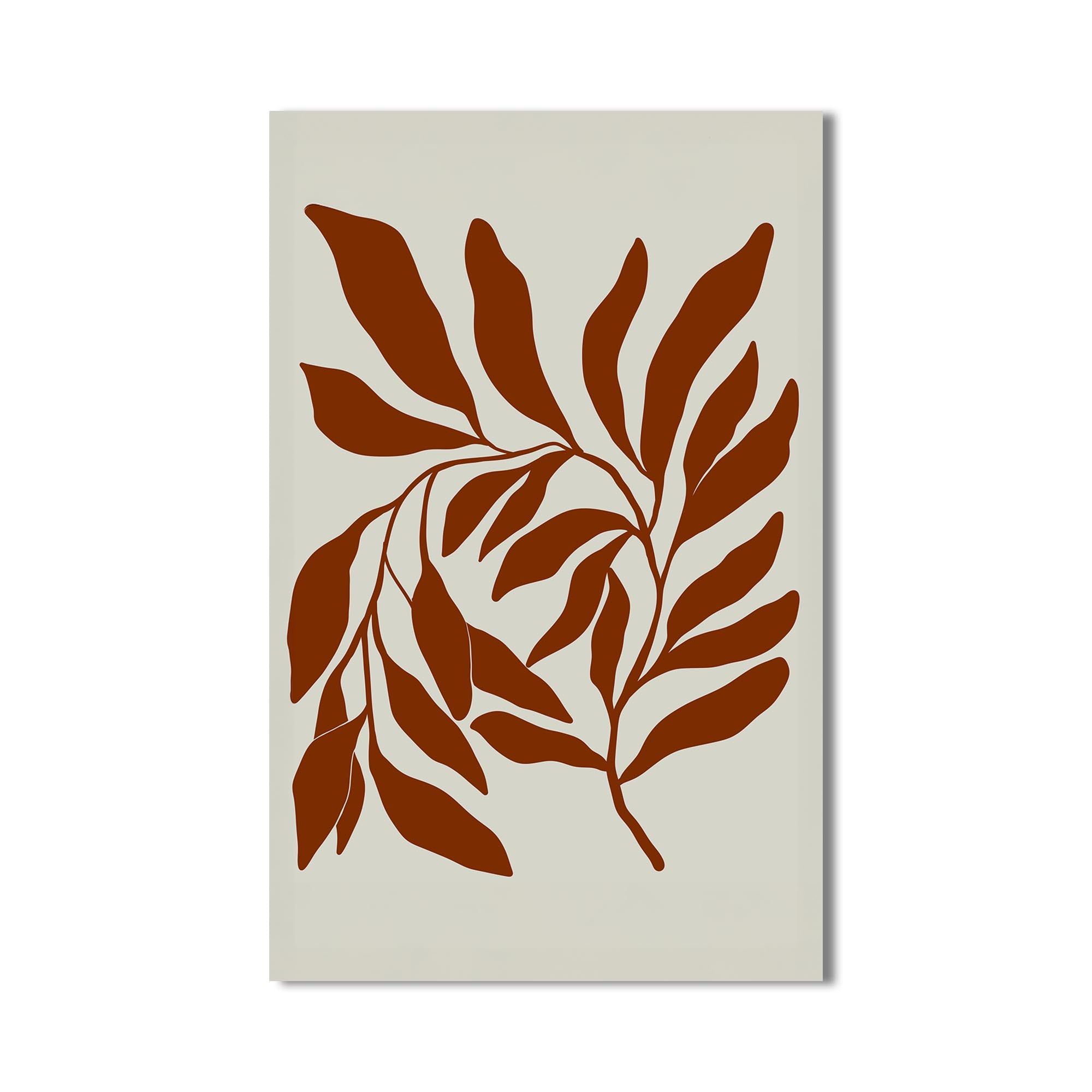 Terracotta Branches– Bohemian Tempered Glass Wall Art