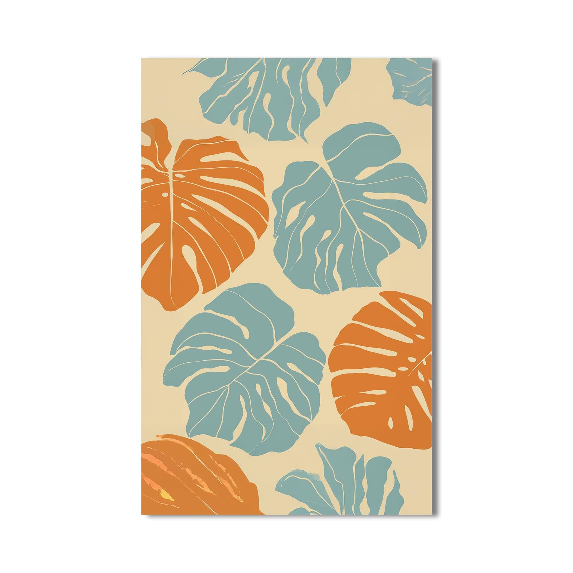 Artronauts Glass Print Coastal Monstera– Bohemian Tempered Glass Wall Art