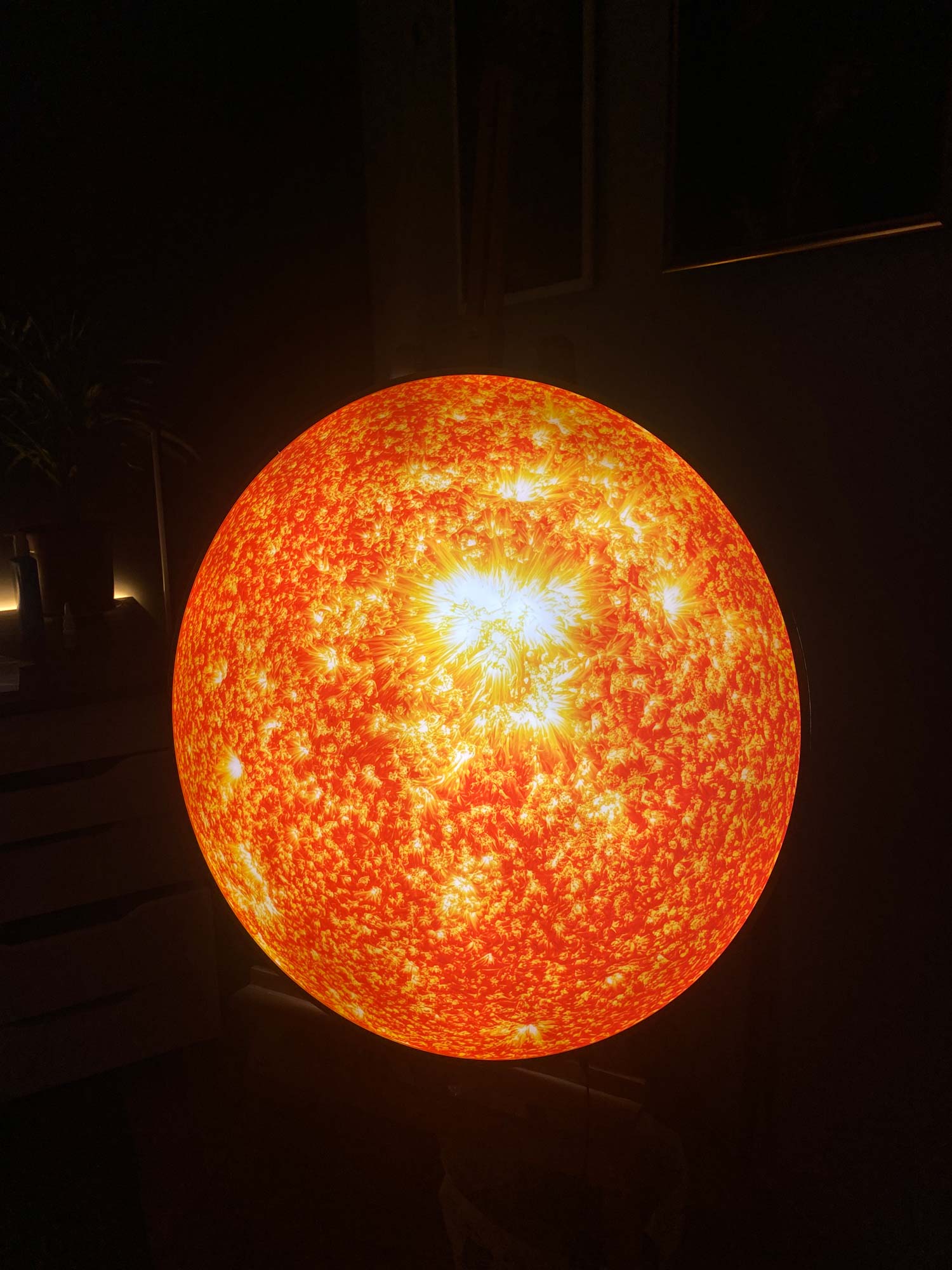 Artronauts Glass Print The Sun - Backlit Tempered Glass Wall Art